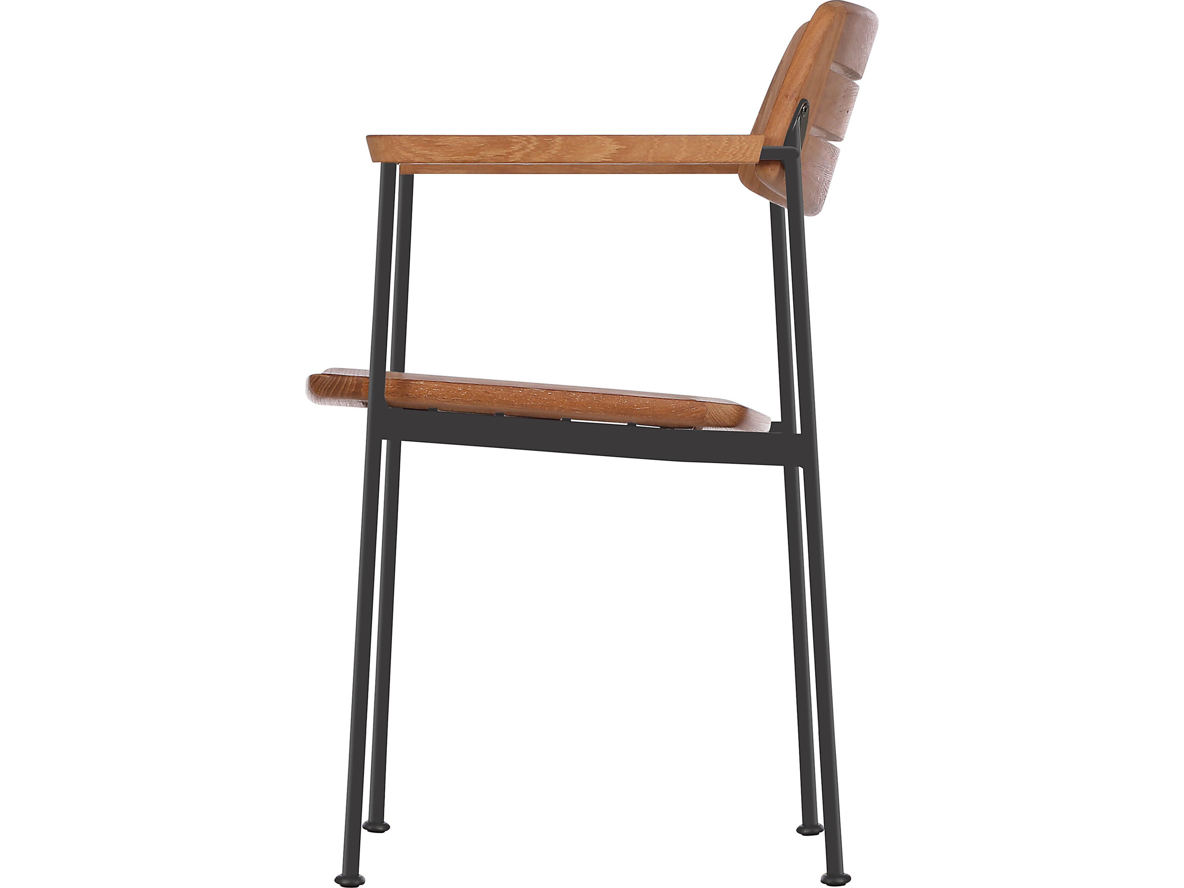 Barlow Tyrie Layout Steel Teak Dining Chair