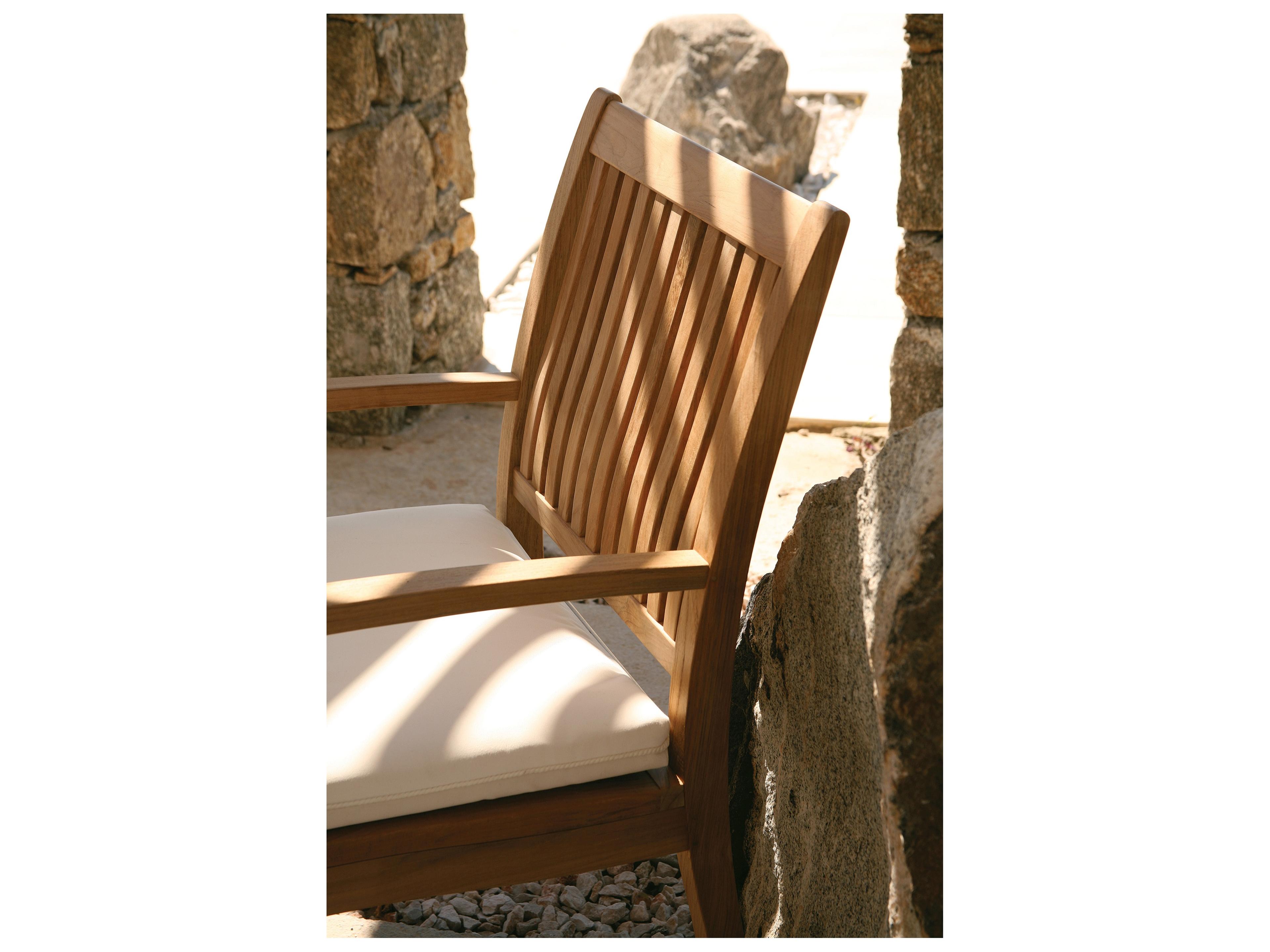 Barlow Tyrie Monaco Dinign Arm Chair - Natural Teak