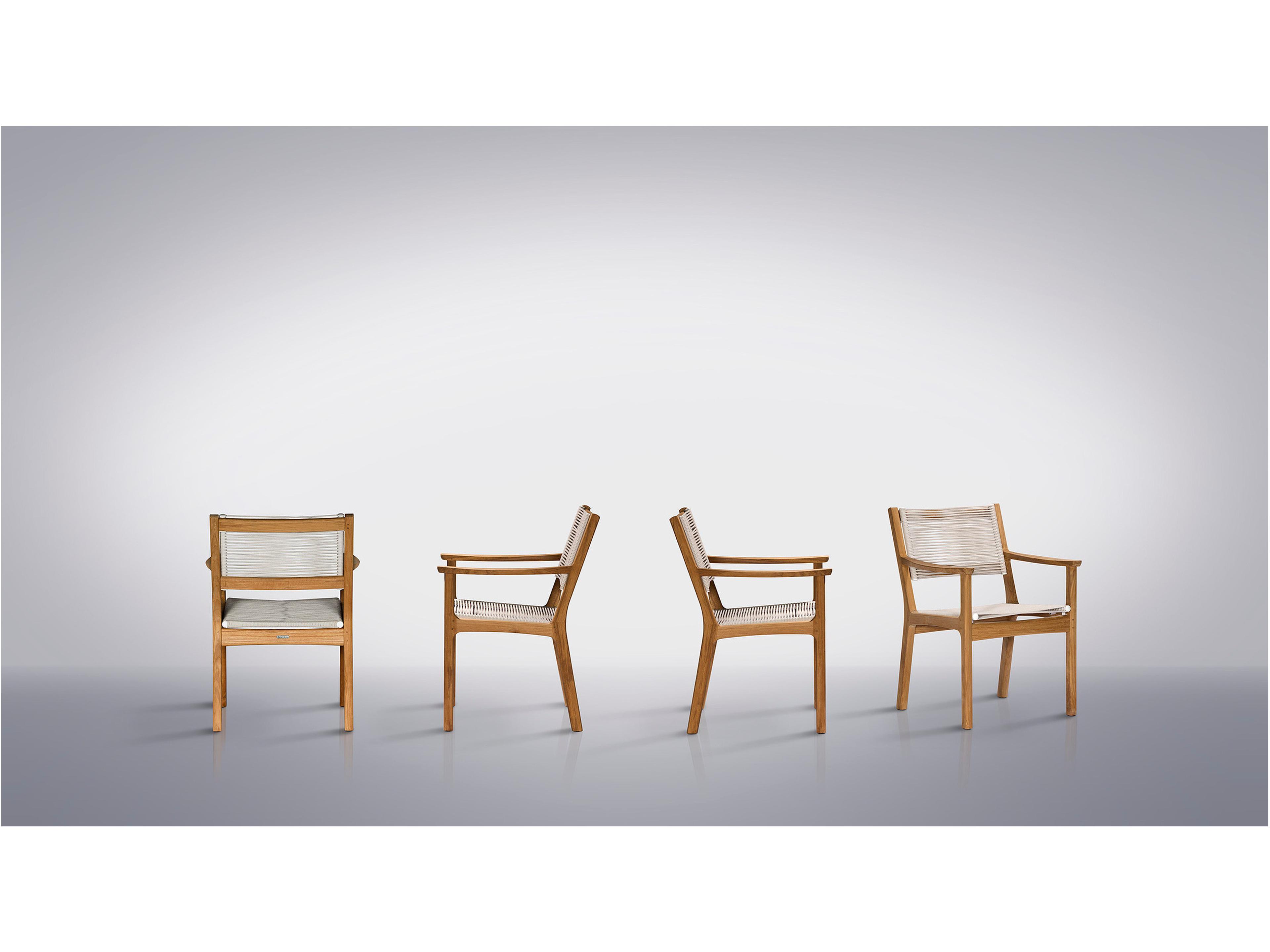 Barlow Tyrie Monterey Teak Rope Dining Chair