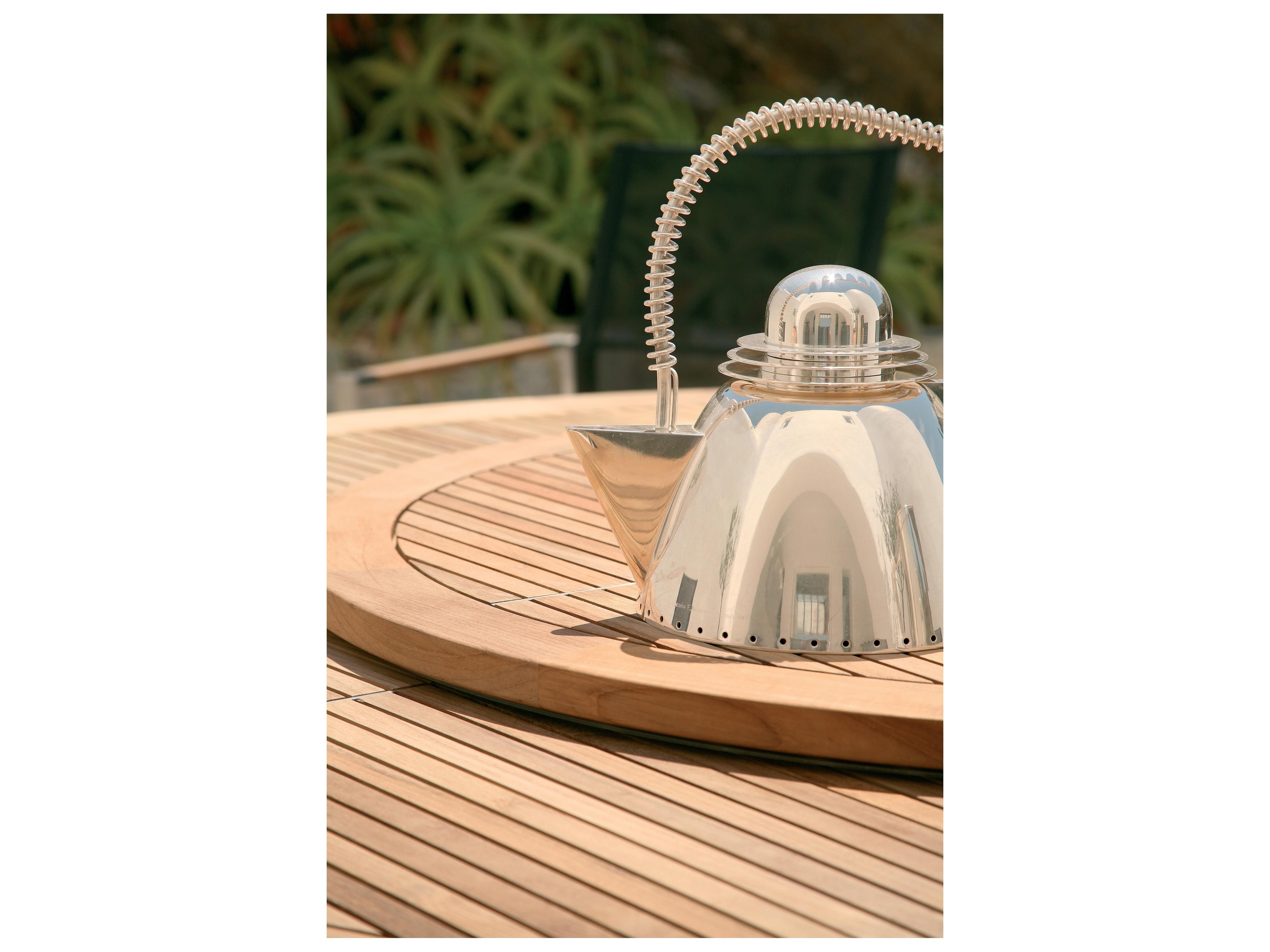 Barlow Tyrie Equinox Lazy Susan - Natural Teak - 29"W