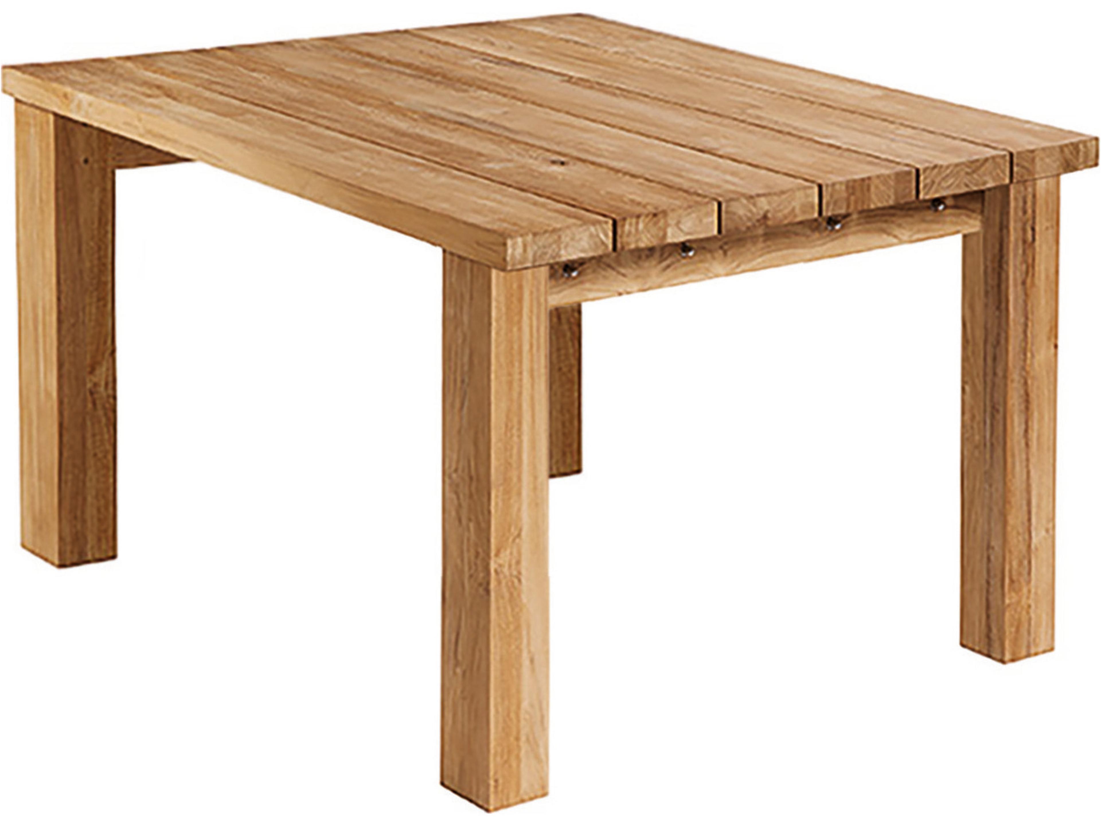 Titan Square Dining Table Rustic Teak