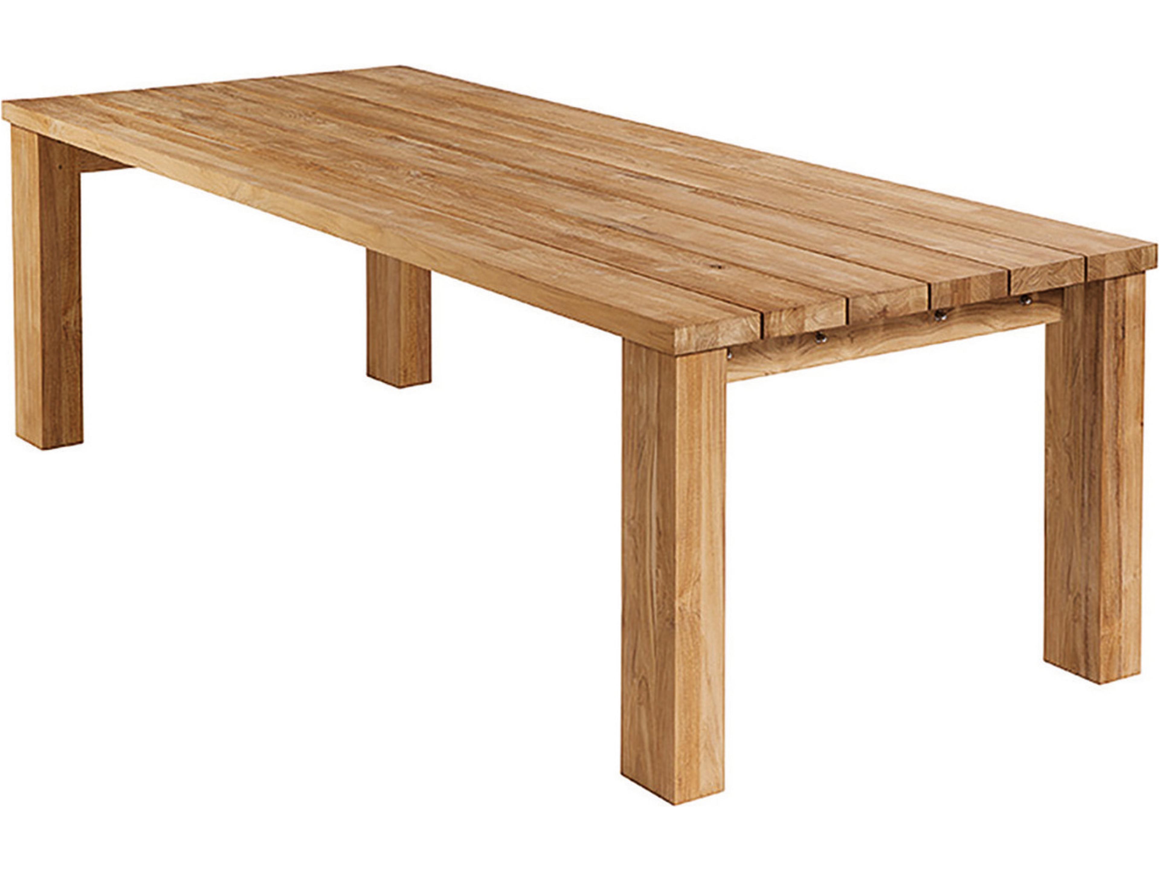 Titan Dining Table Rustic Teak 94"W x 39"D x 30"H