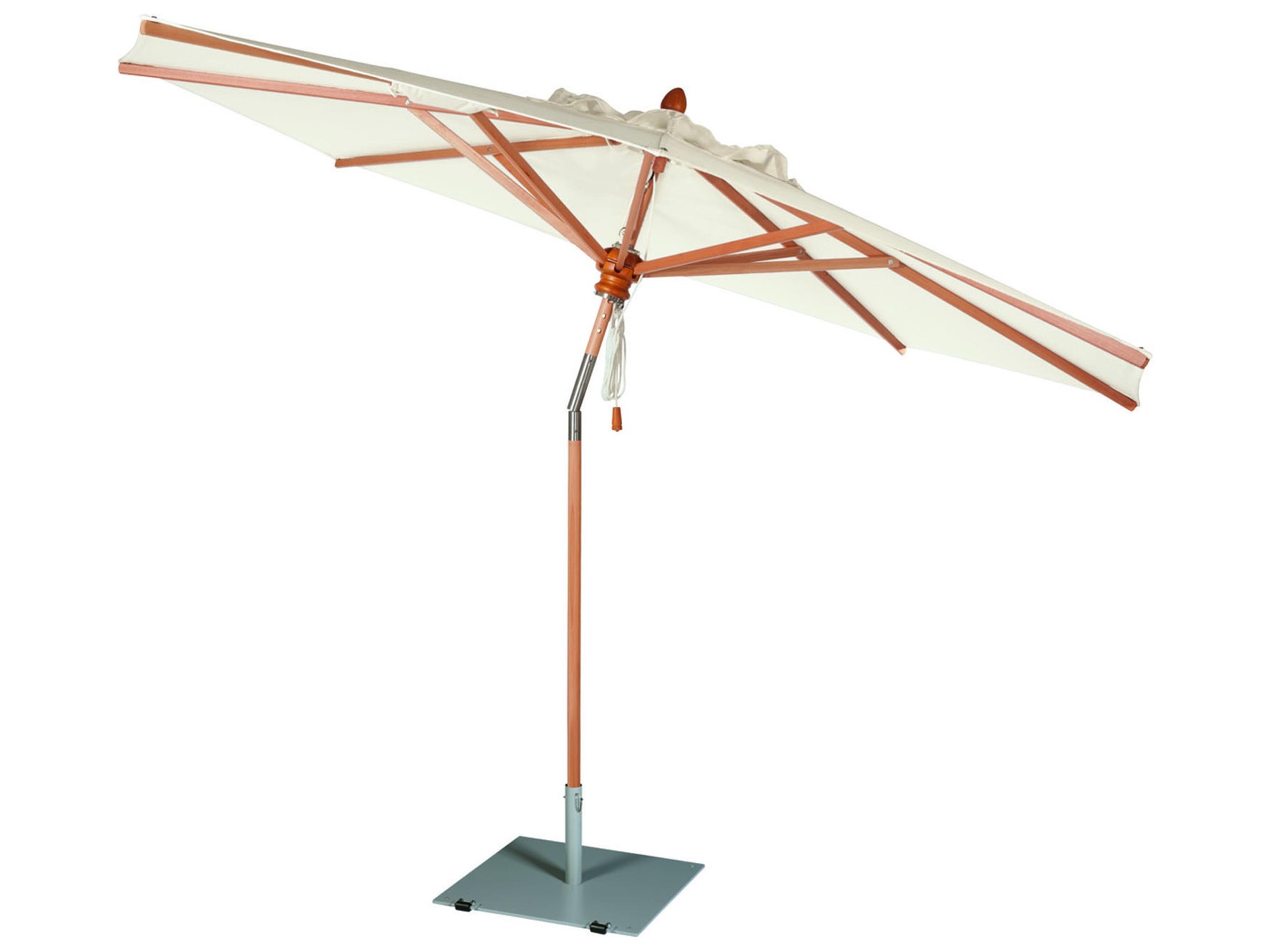 Napoli Umbrella  Canvas Sunbrella(R)  111" W x 111"D x 98"H  1.5" Pole