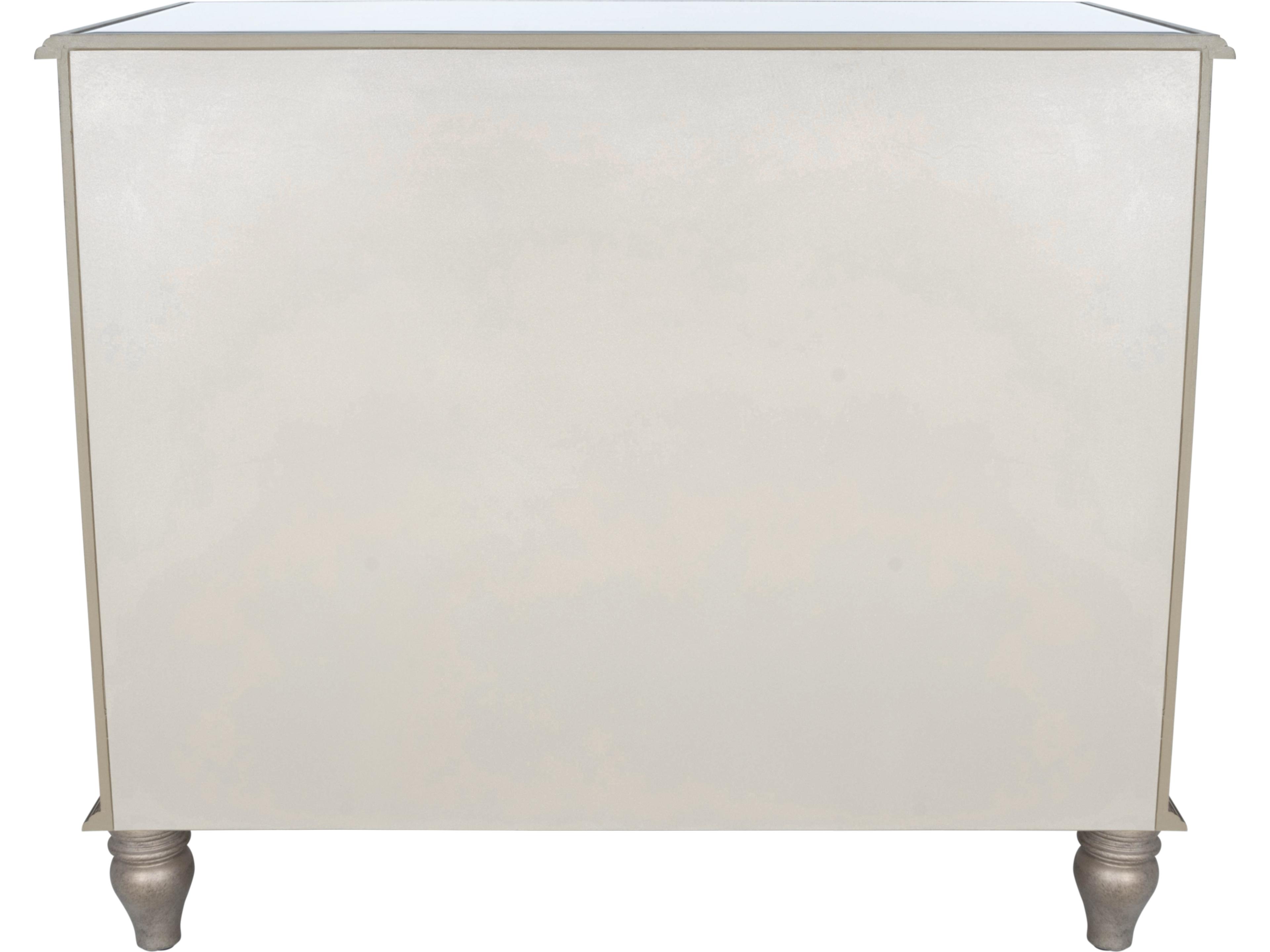 Butler Laflin Mirror Mirrored Birch Wood Accent Chest