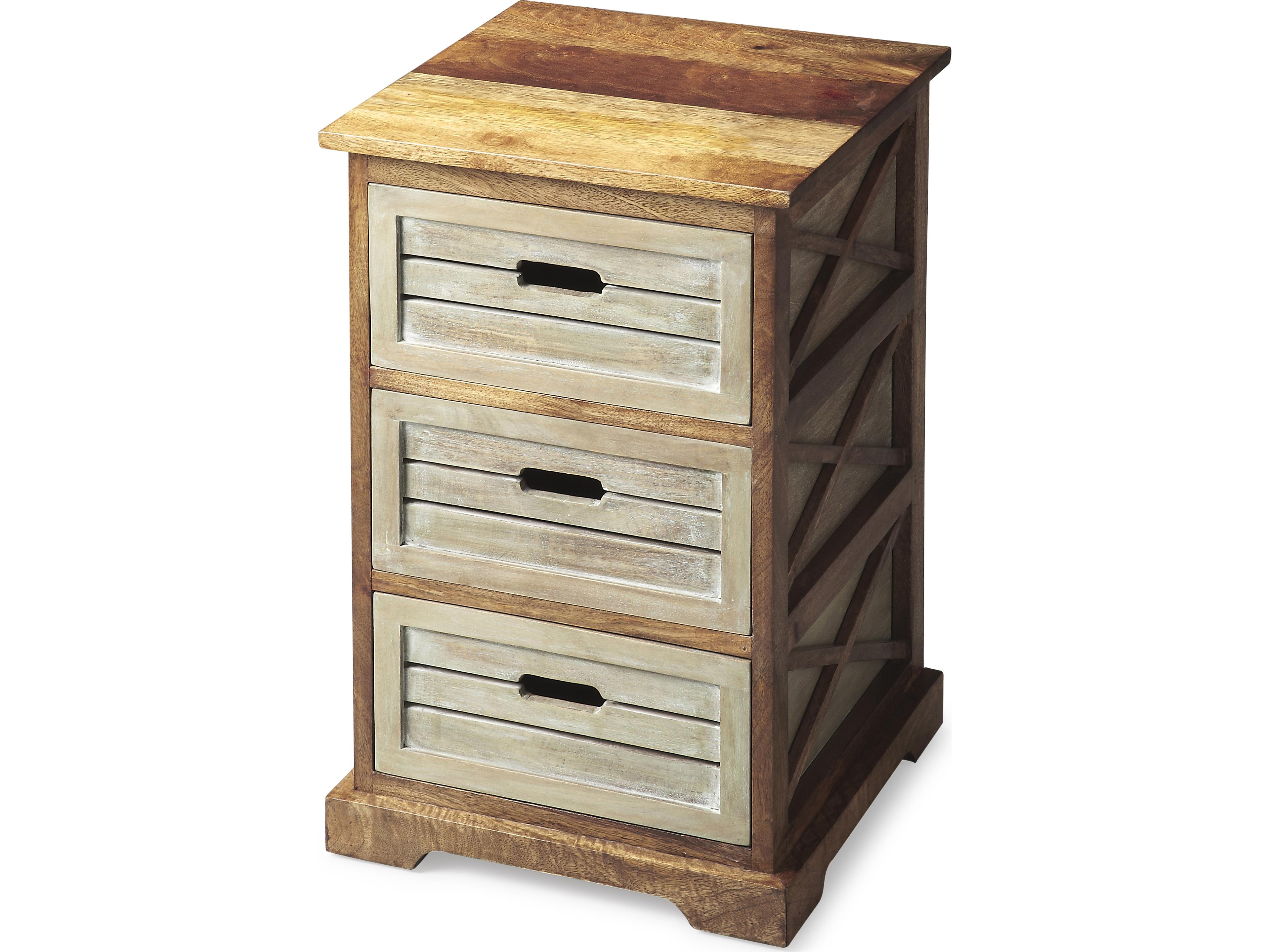 Butler Hayden Modern Expressions Brown Mango Wood Accent Cabinet