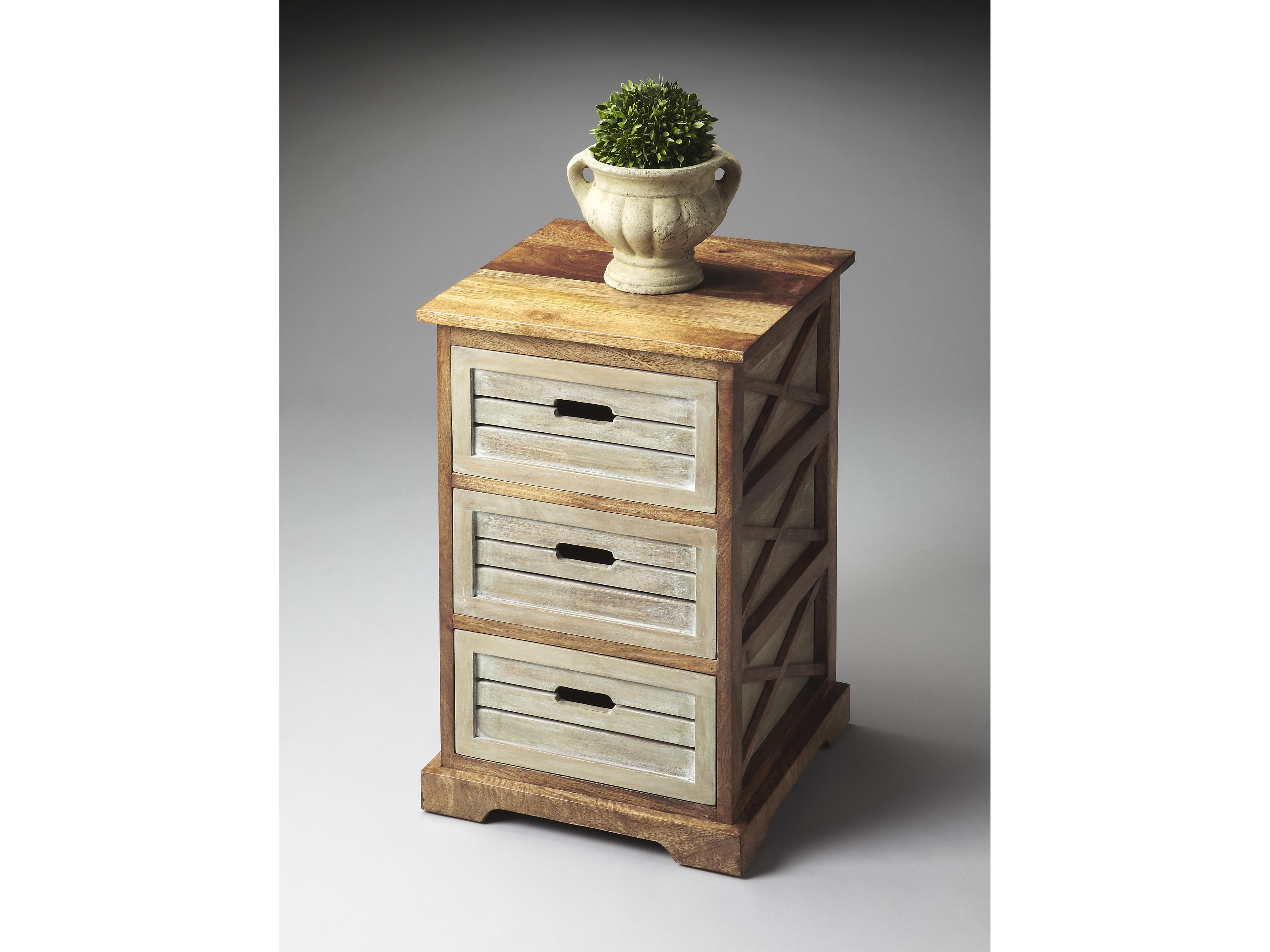 Butler Hayden Modern Expressions Brown Mango Wood Accent Cabinet