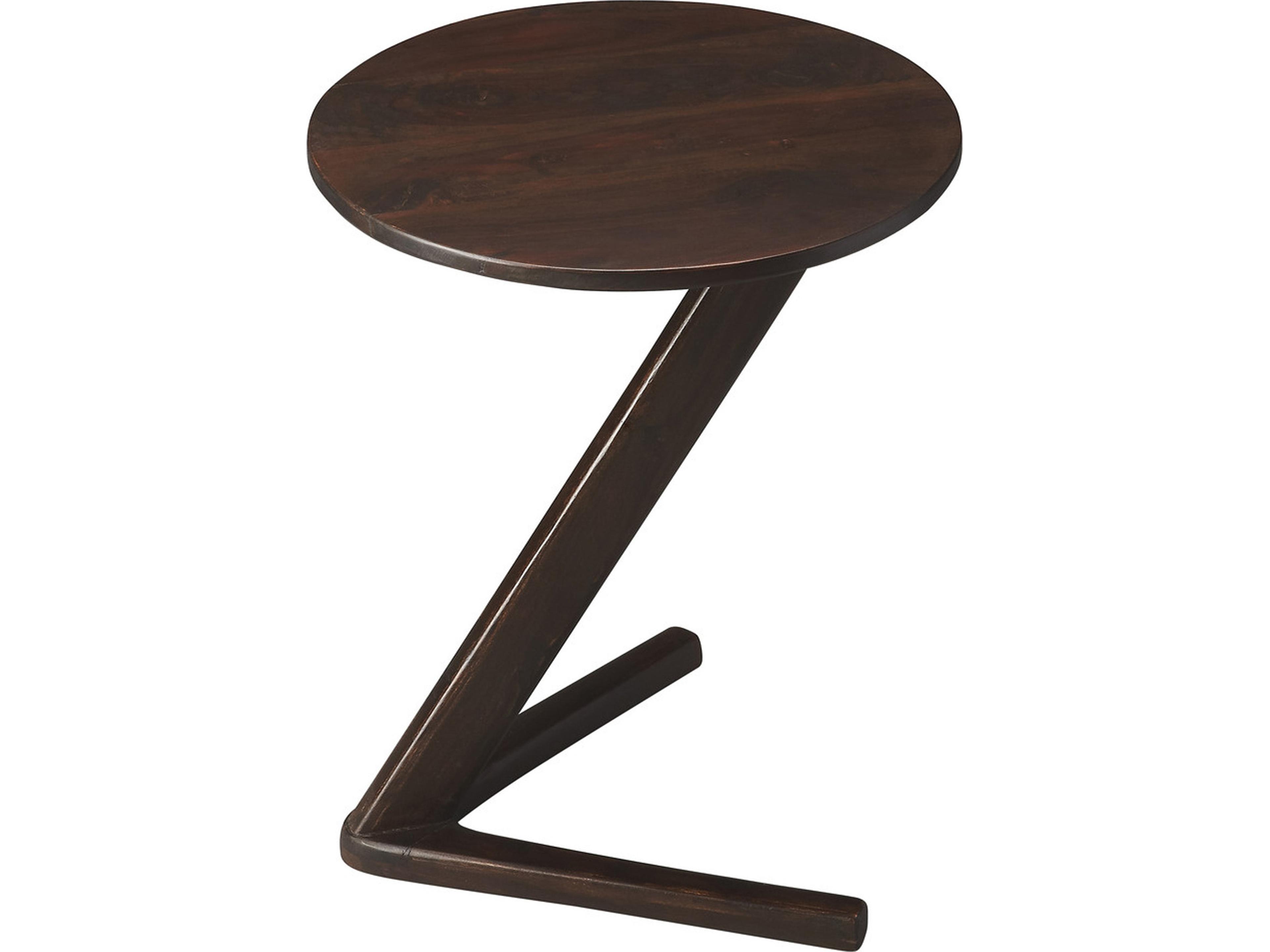Zena Round Wood Modern Expressions End Table