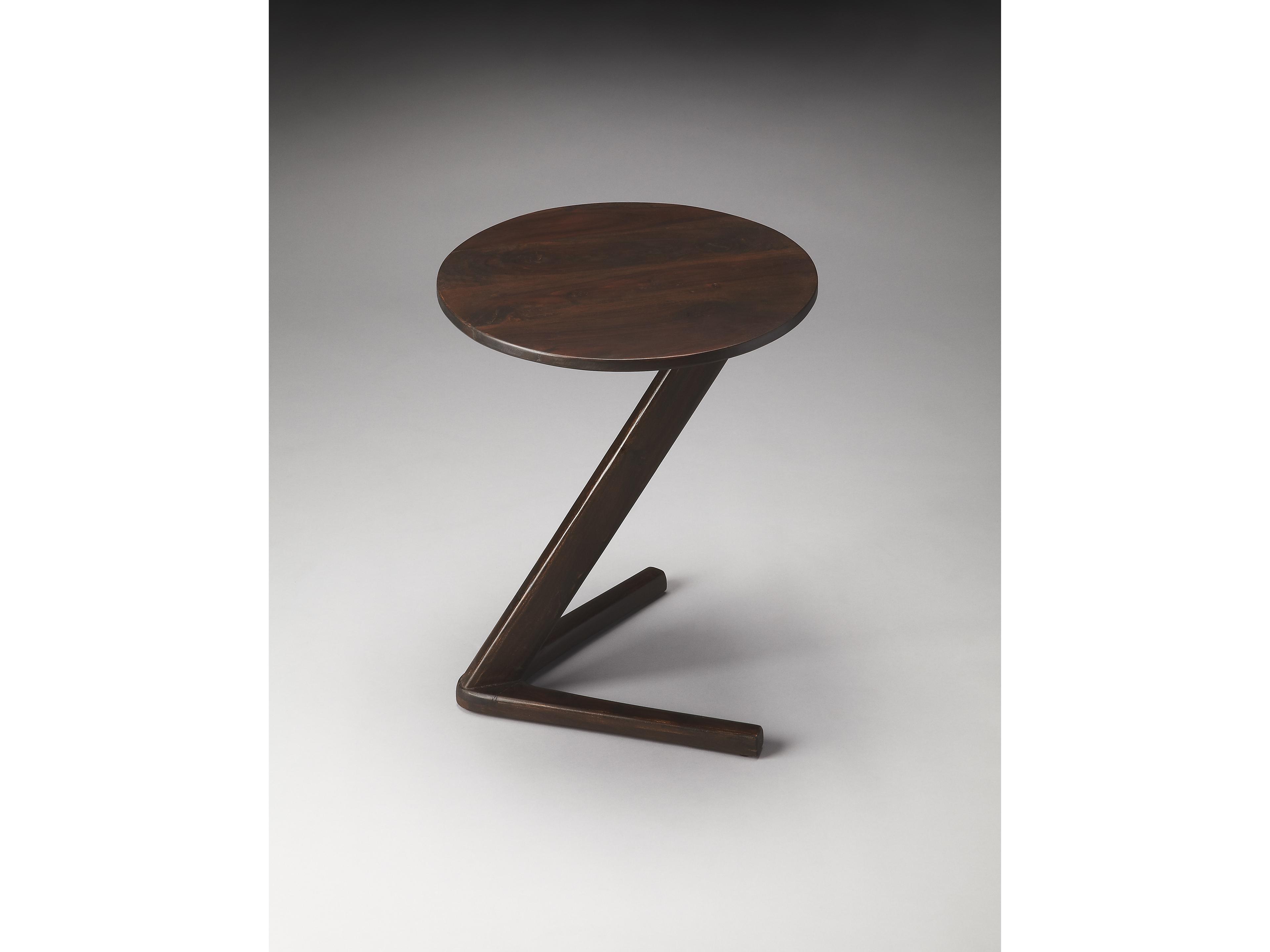Butler Zena Round Wood Modern Expressions End Table