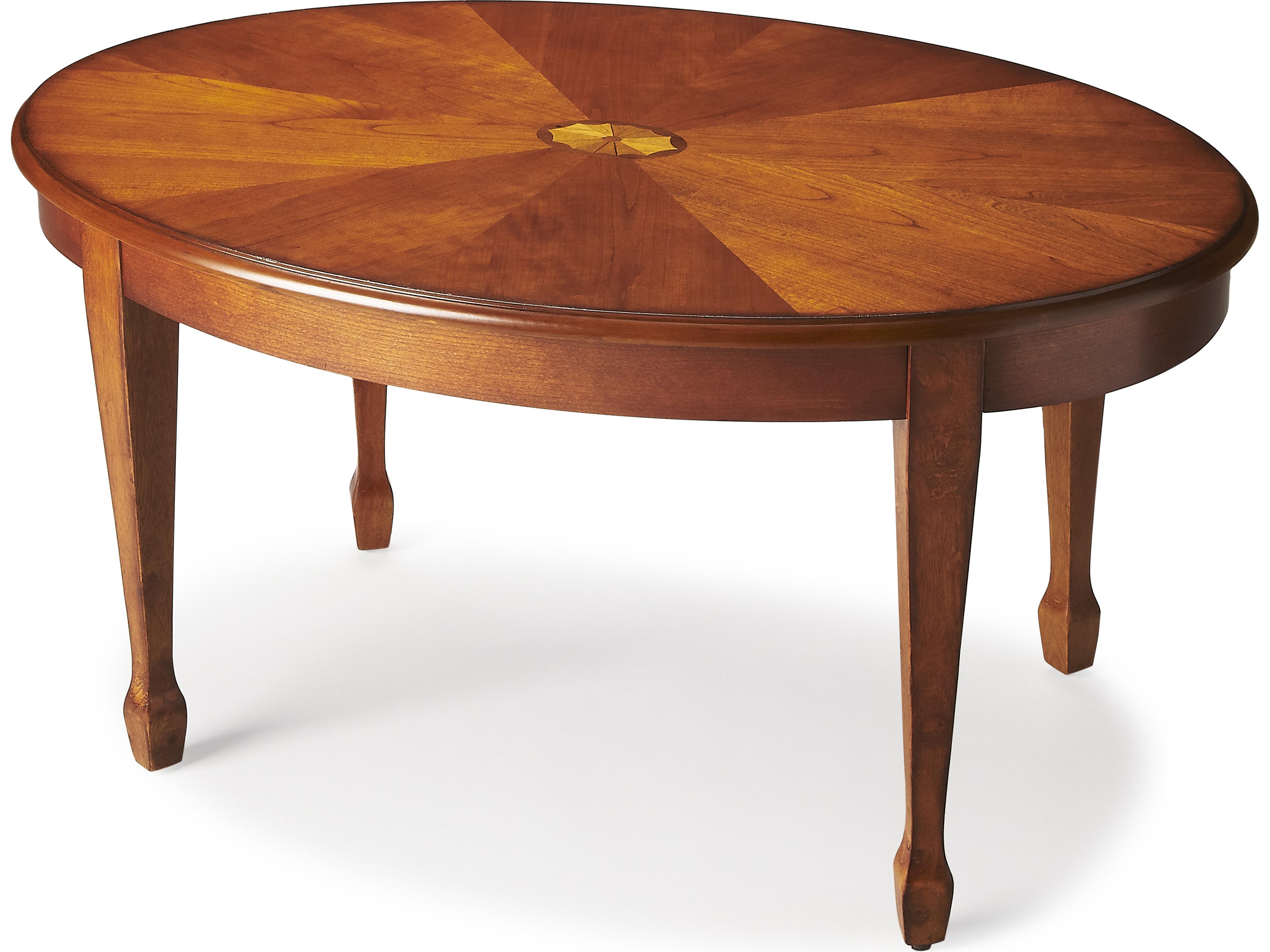 Butler Clayton Oval Wood Olive Ash Coffee Table