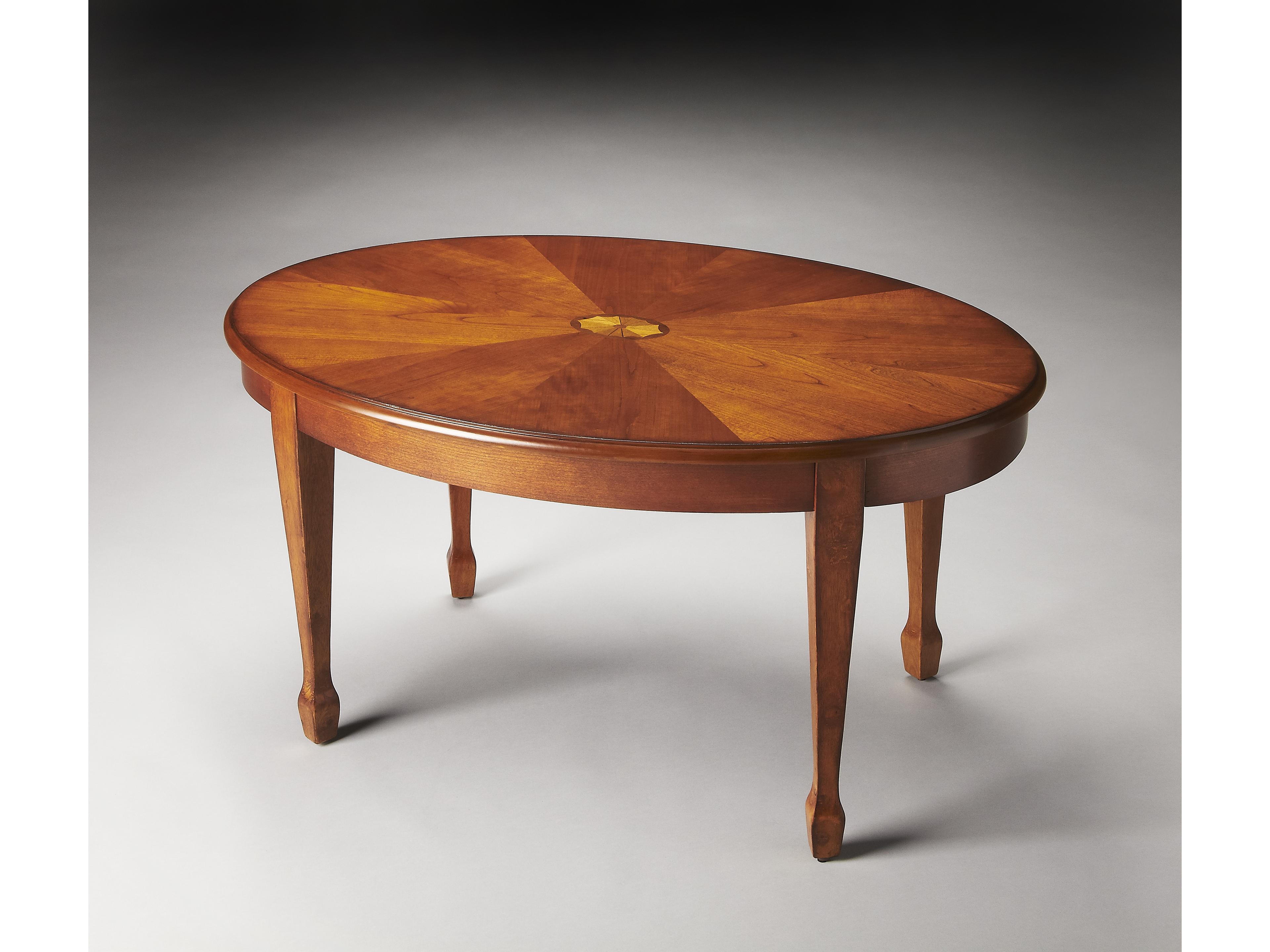 Butler Clayton Oval Wood Olive Ash Coffee Table