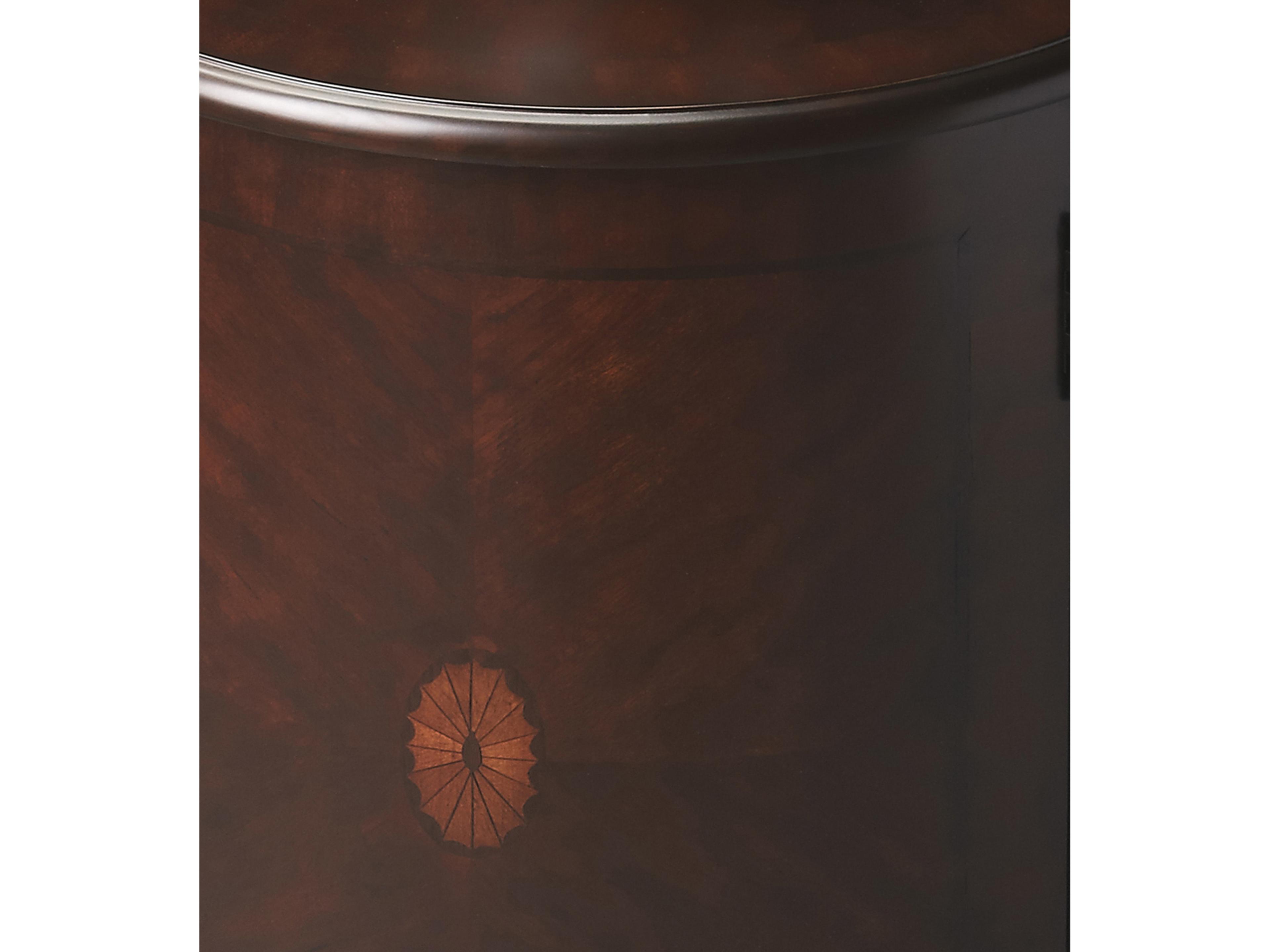 Butler Lawrie Round Wood Cherry End Table
