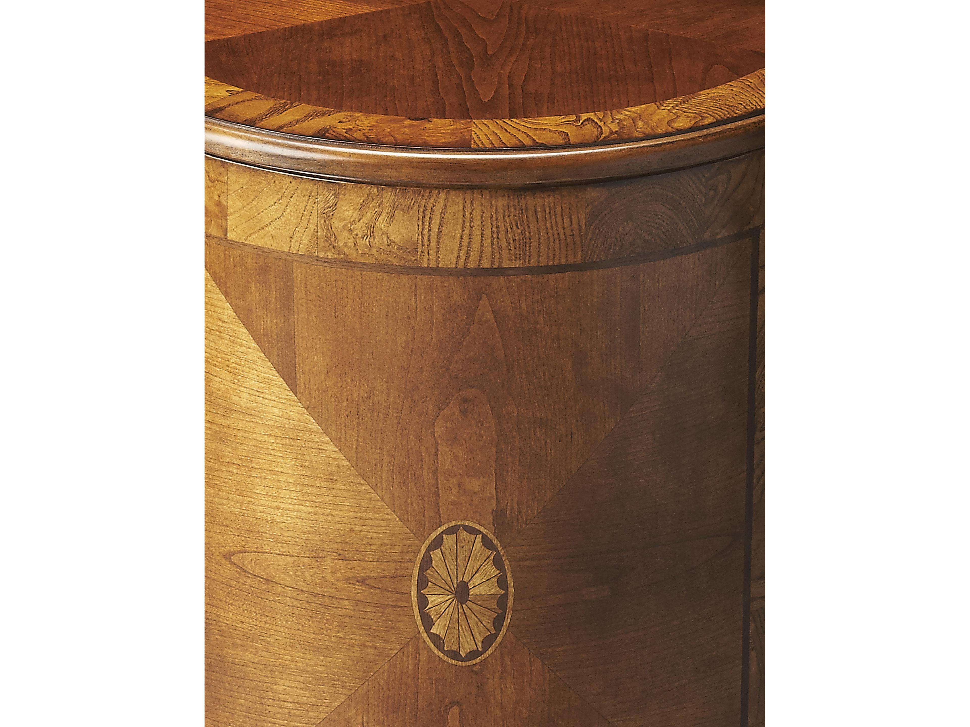 Butler Lawrie Round Wood Olive Ash End Table