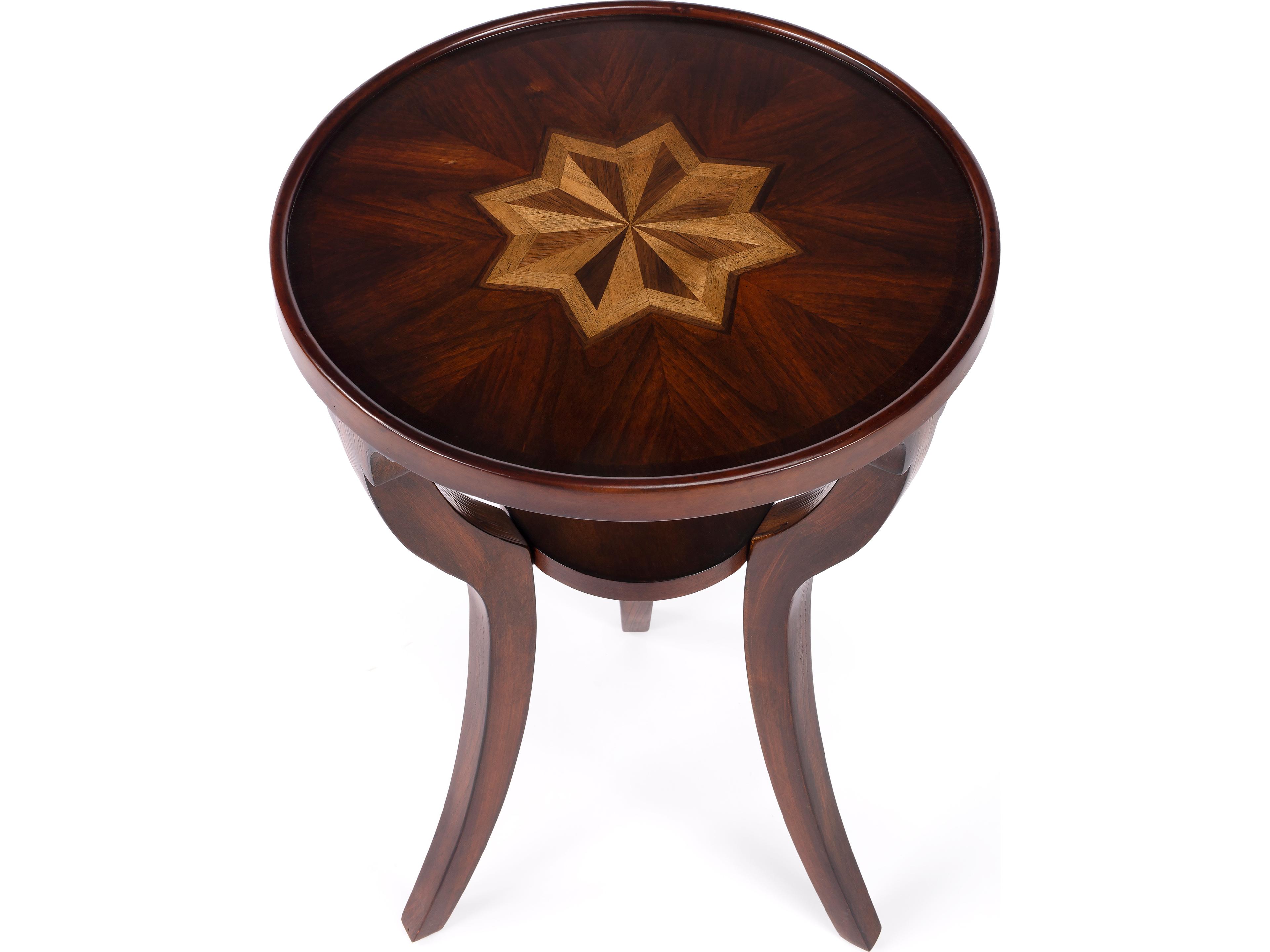 Butler Dalton Round Wood Cherry End Table