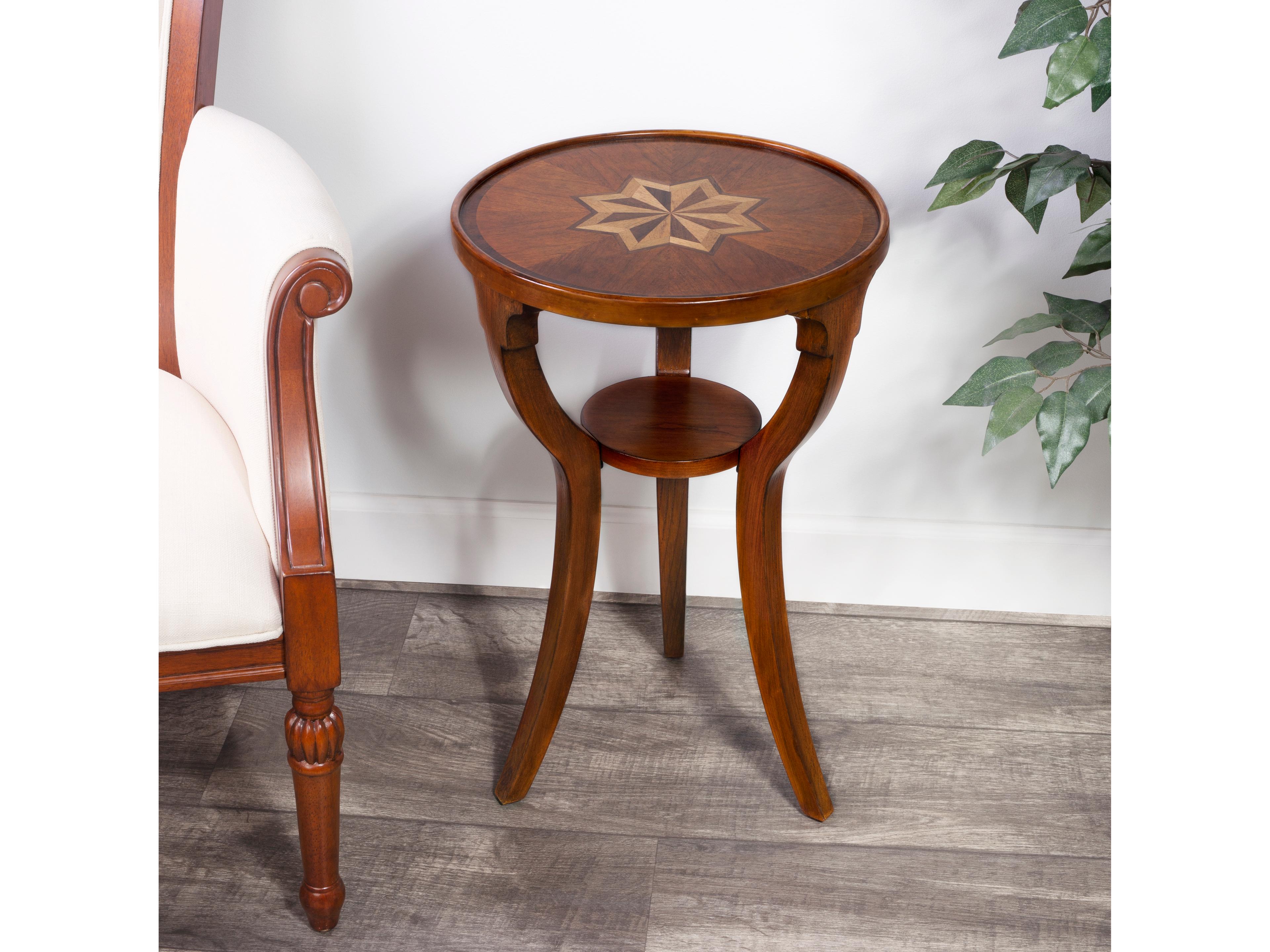Butler Dalton Round Wood Olive Ash End Table