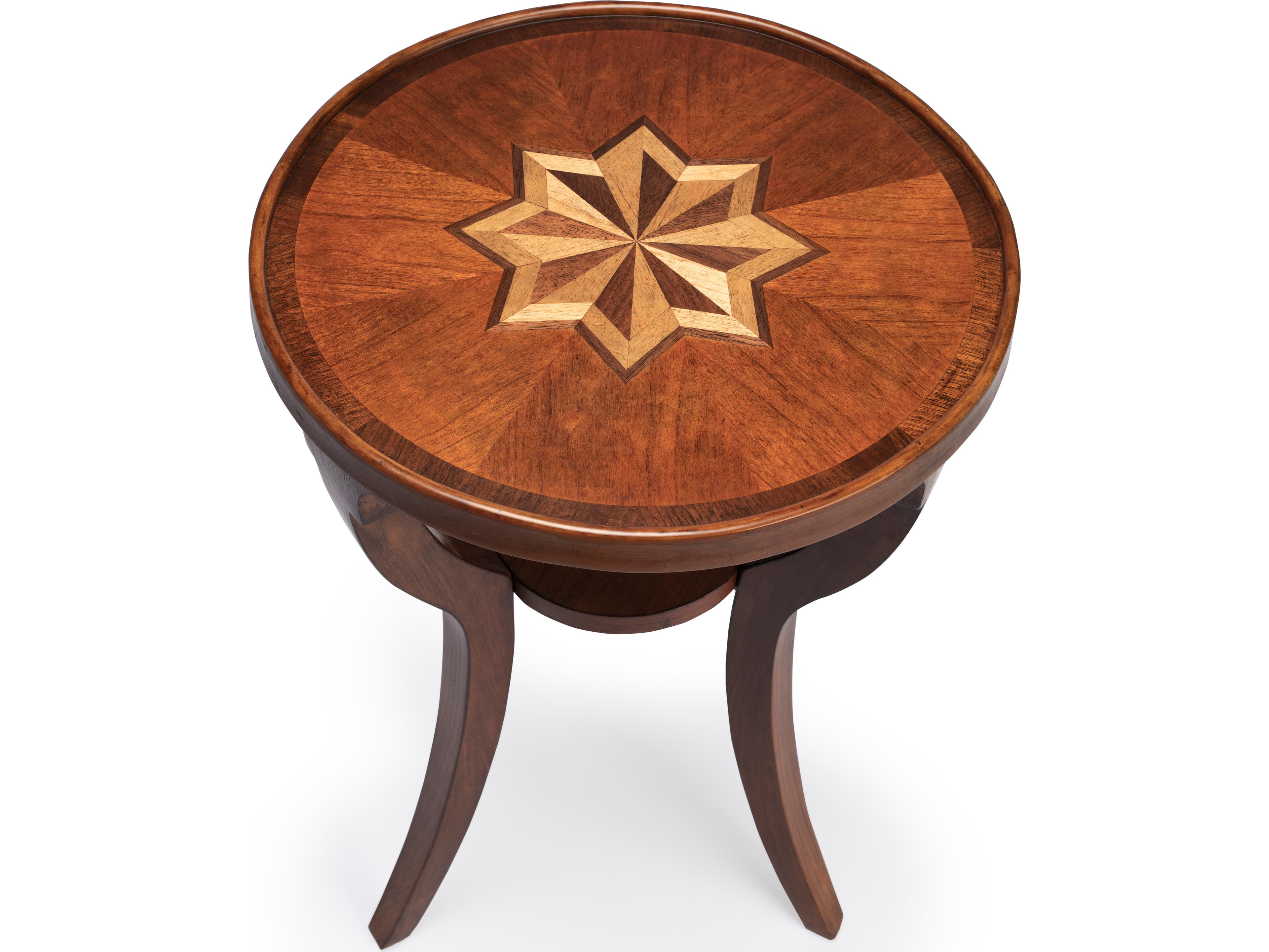 Butler Dalton Round Wood Olive Ash End Table