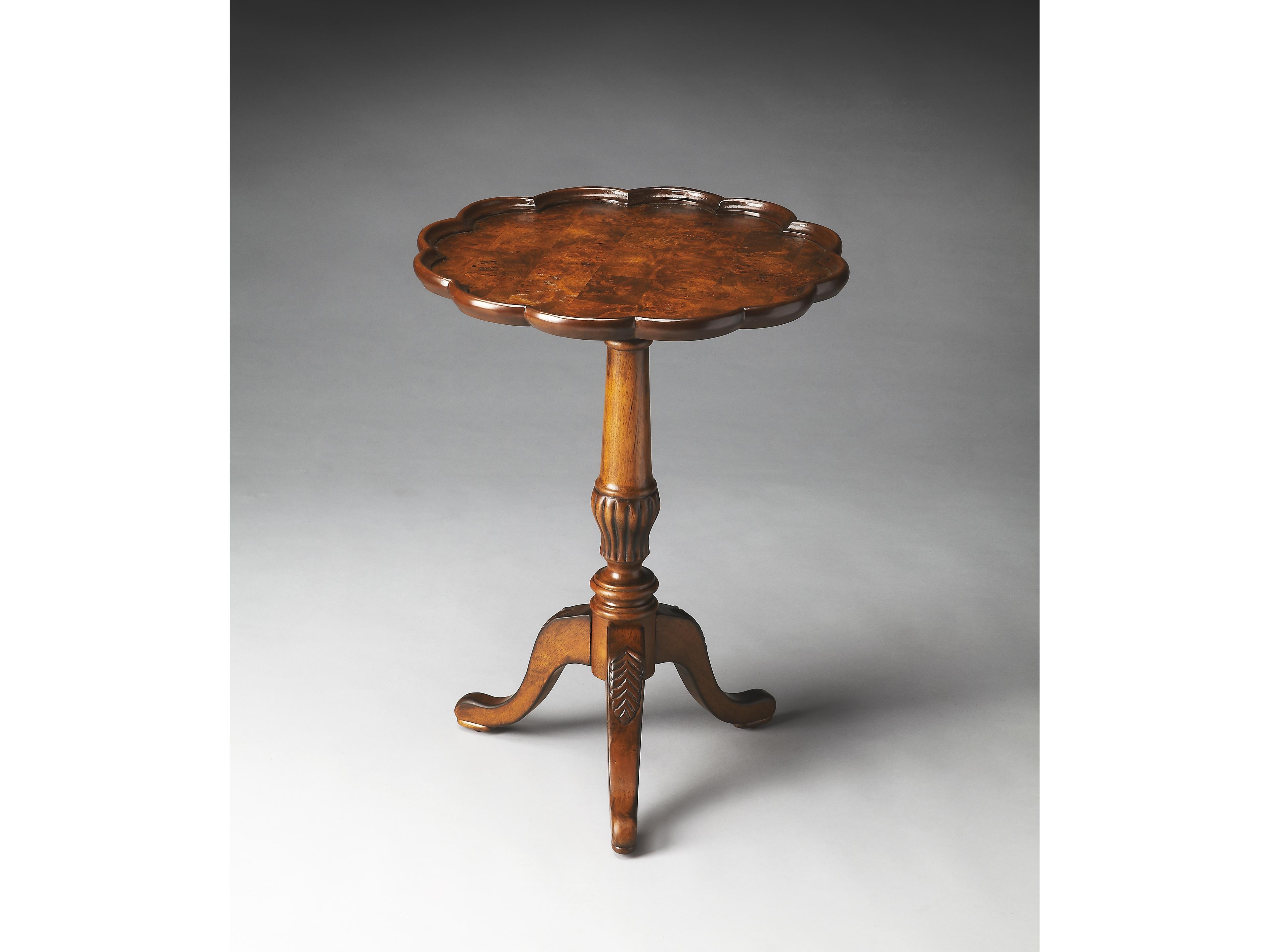 Butler Dansby Round Wood Olive Ash End Table