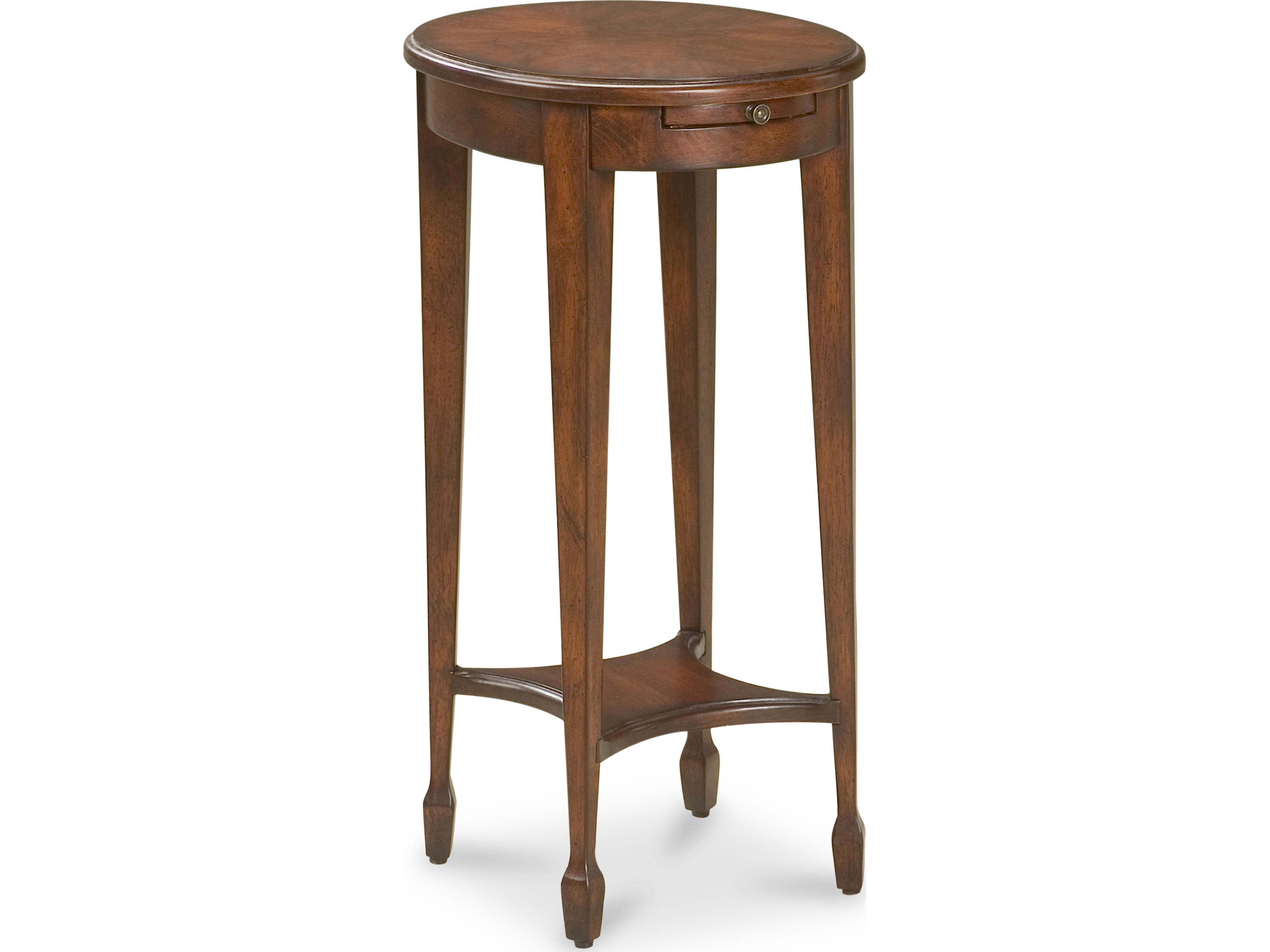 Arielle Oval Wood Cherry End Table