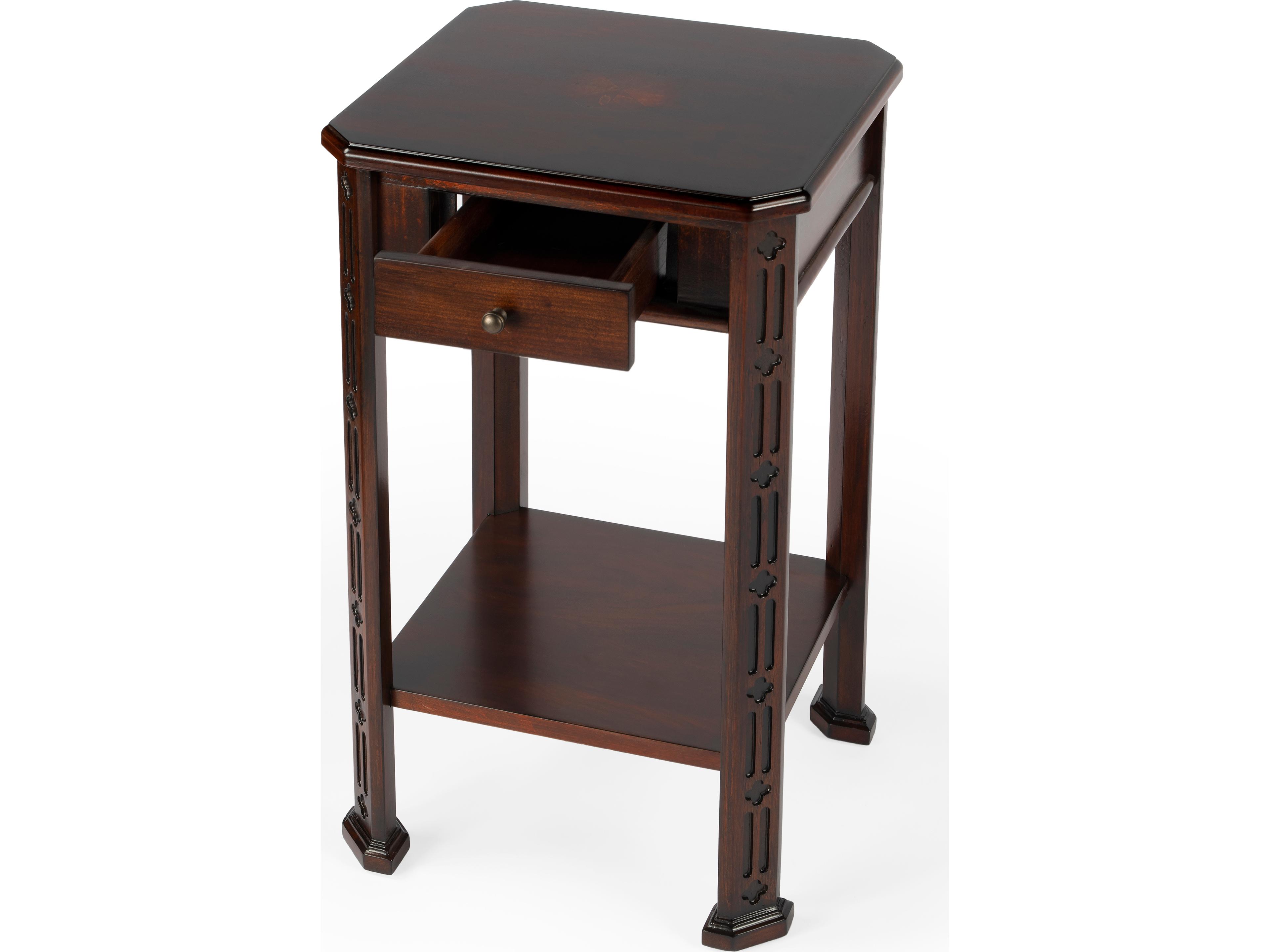 Butler Moyer Rectangular Wood Cherry End Table
