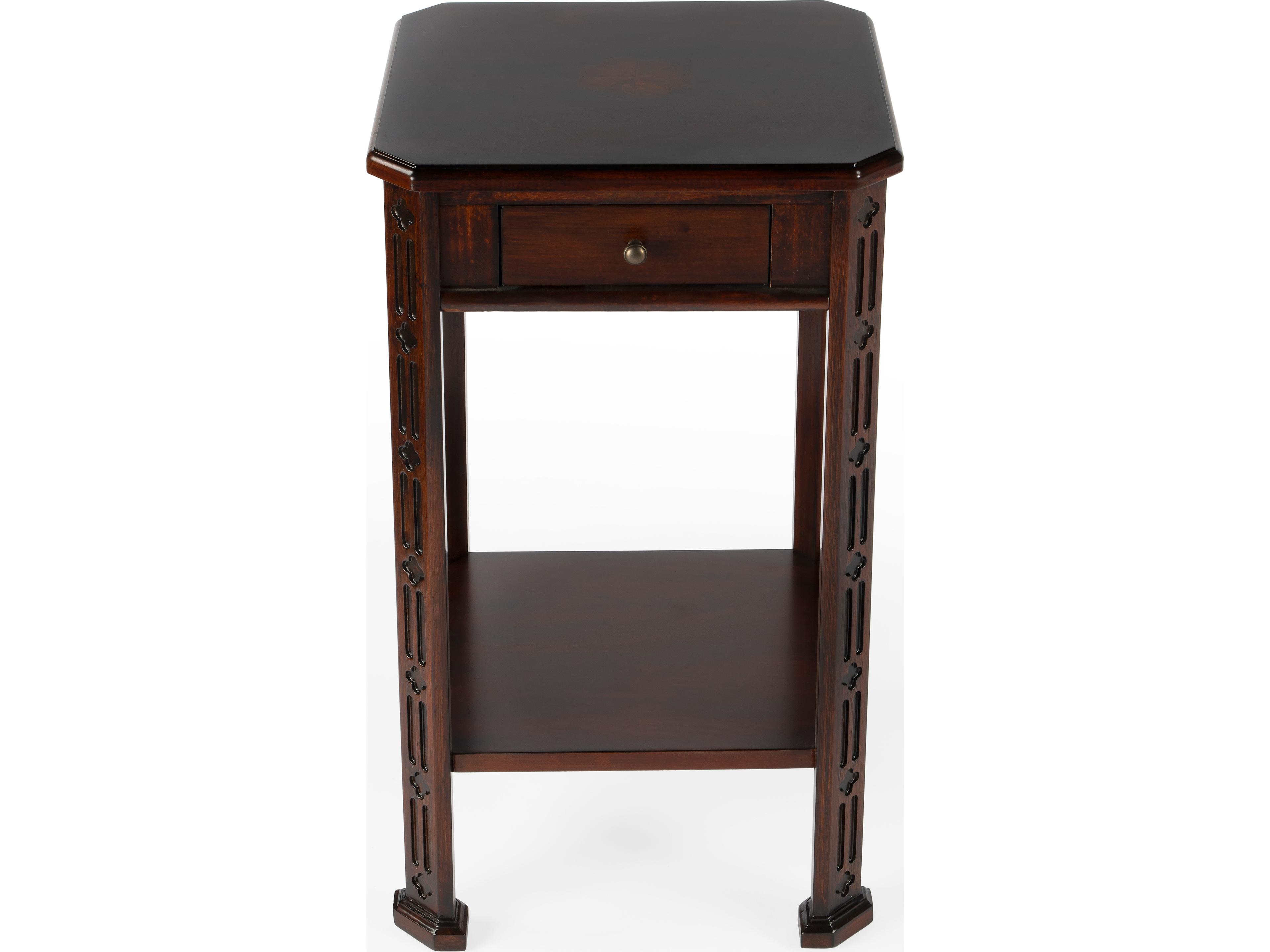Butler Moyer Rectangular Wood Cherry End Table