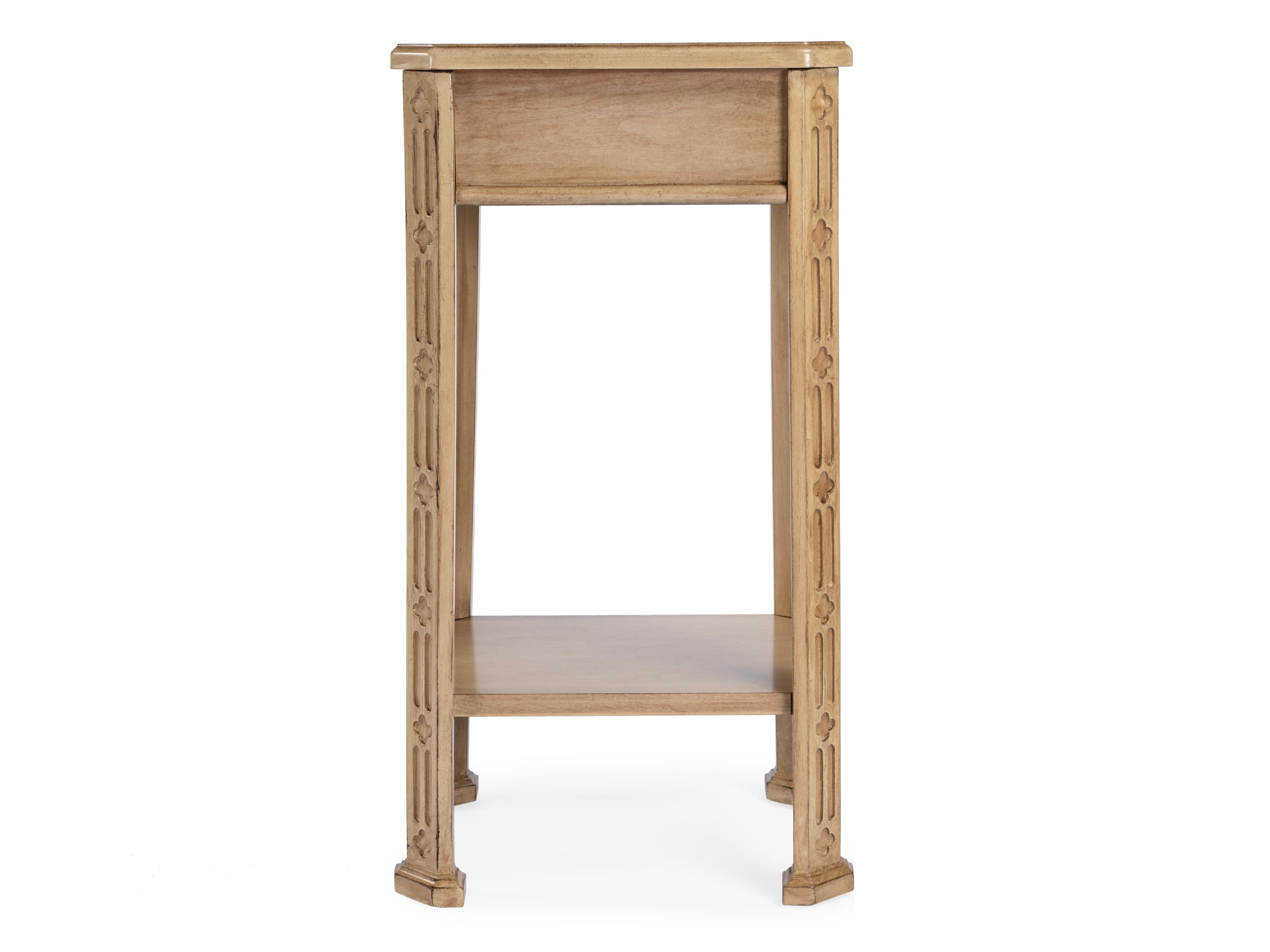 Butler Moyer Rectangular Wood Antique Beige End Table