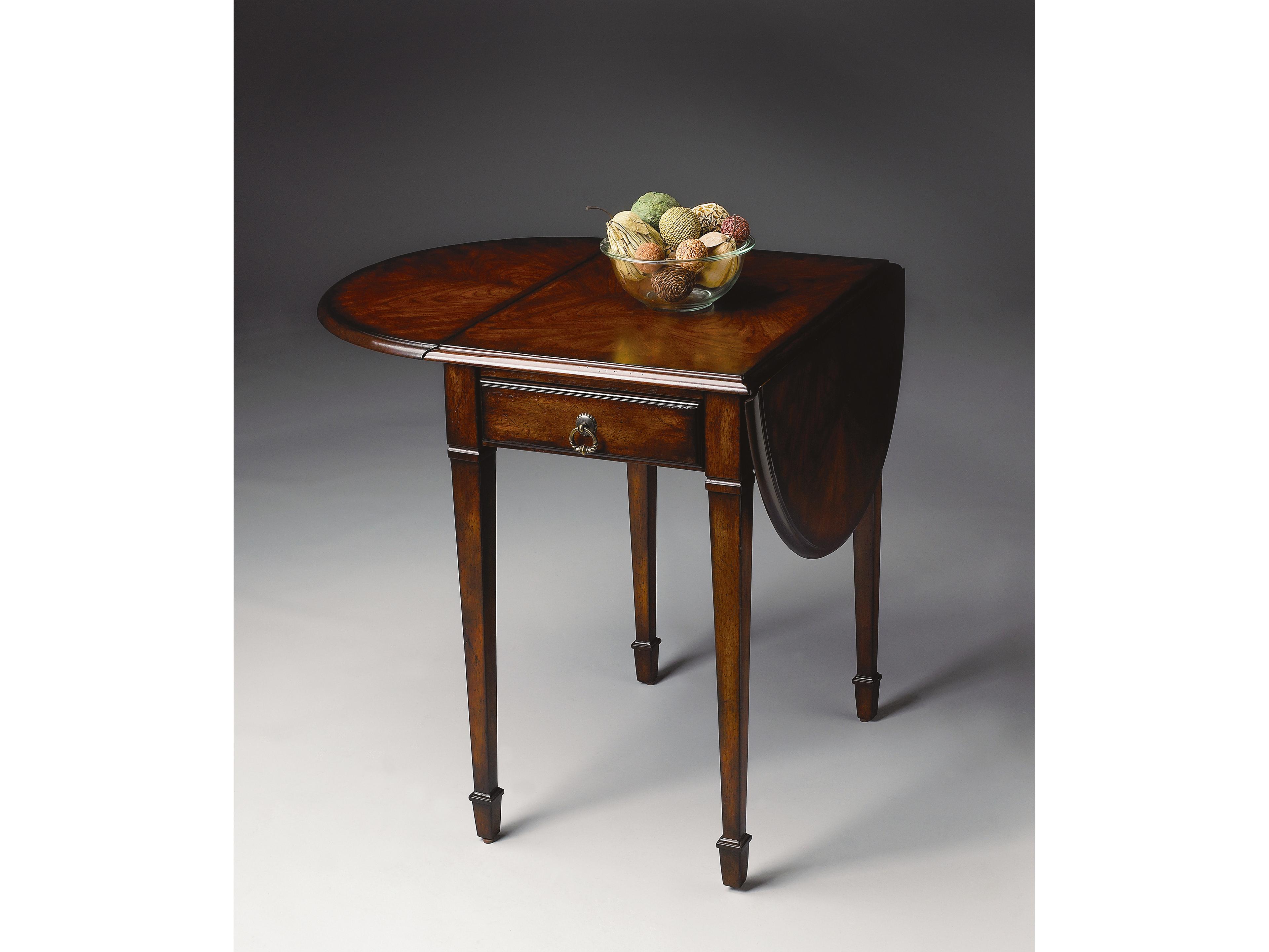 Butler Glenview Rectangular Wood Cherry End Table