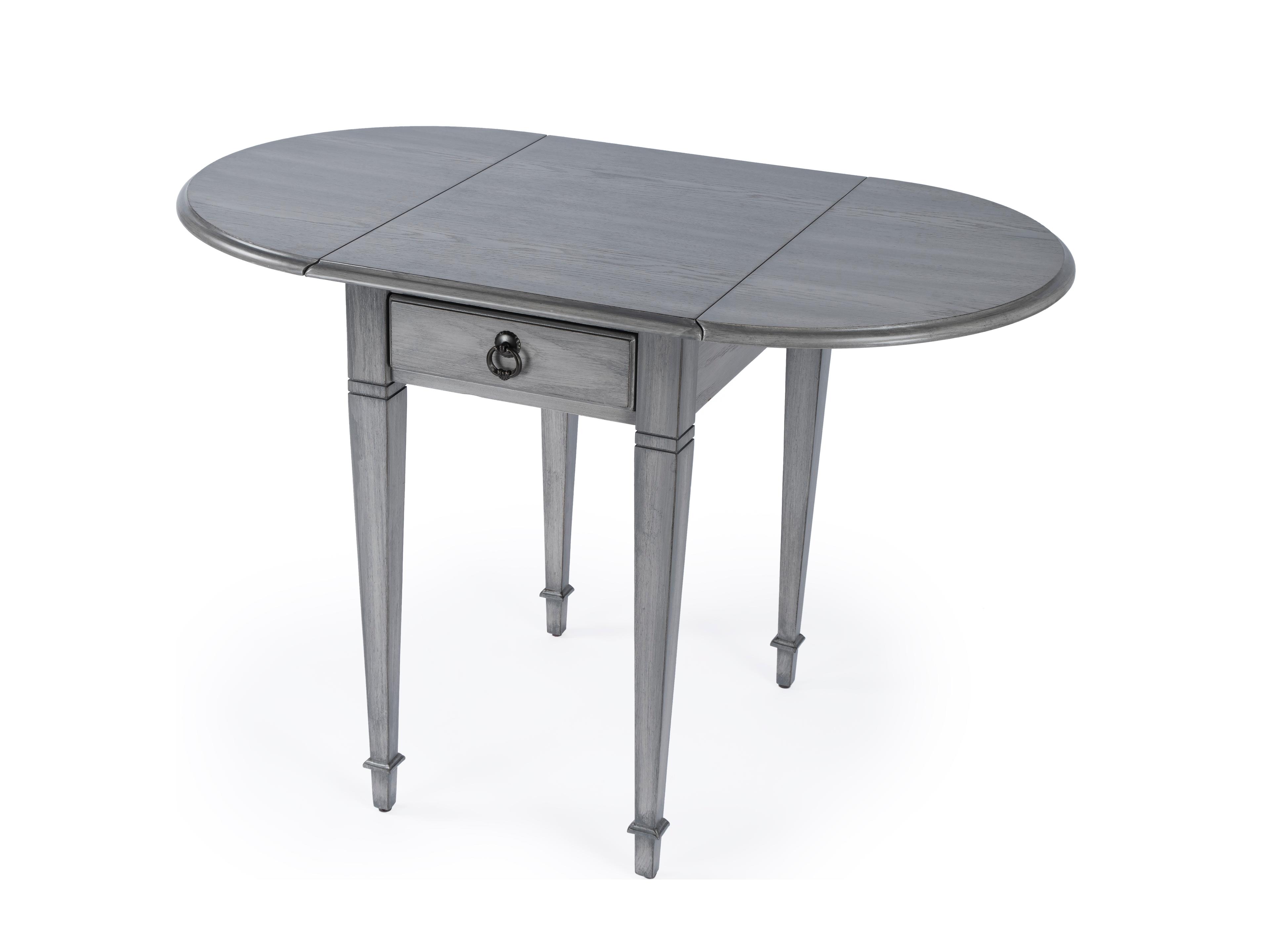 Butler Glenview Rectangular Wood Powder Gray End Table