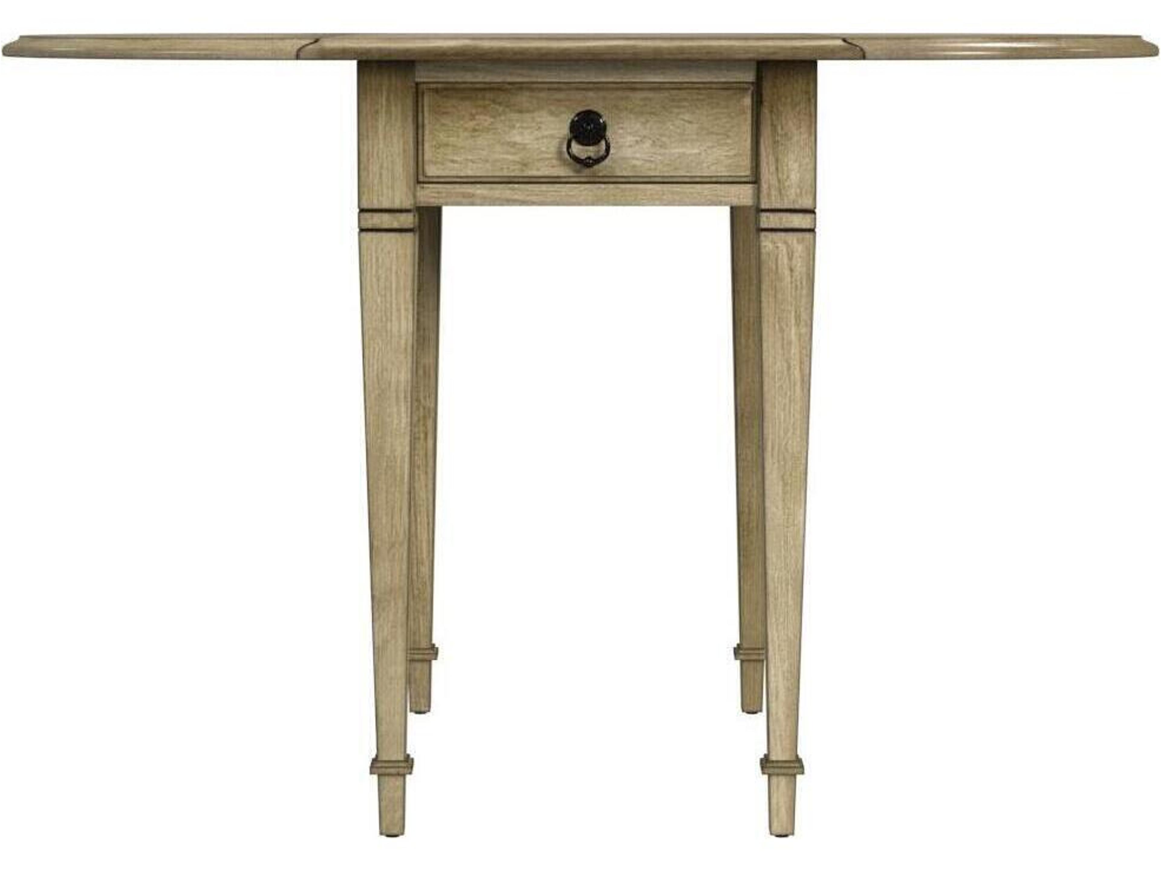 Glenview Rectangular Wood Antique Beige End Table