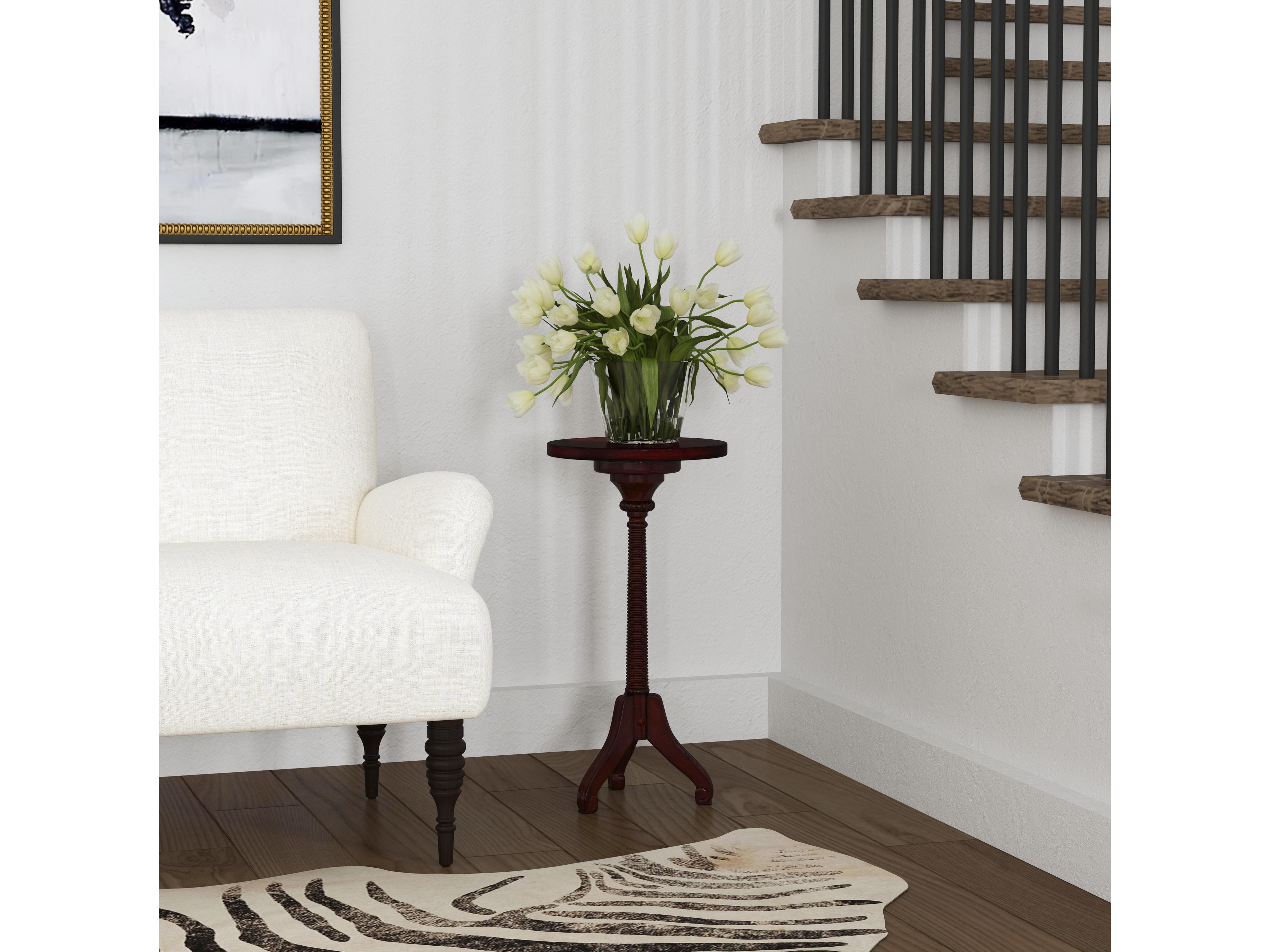 Butler Florence Round Wood Cherry End Table