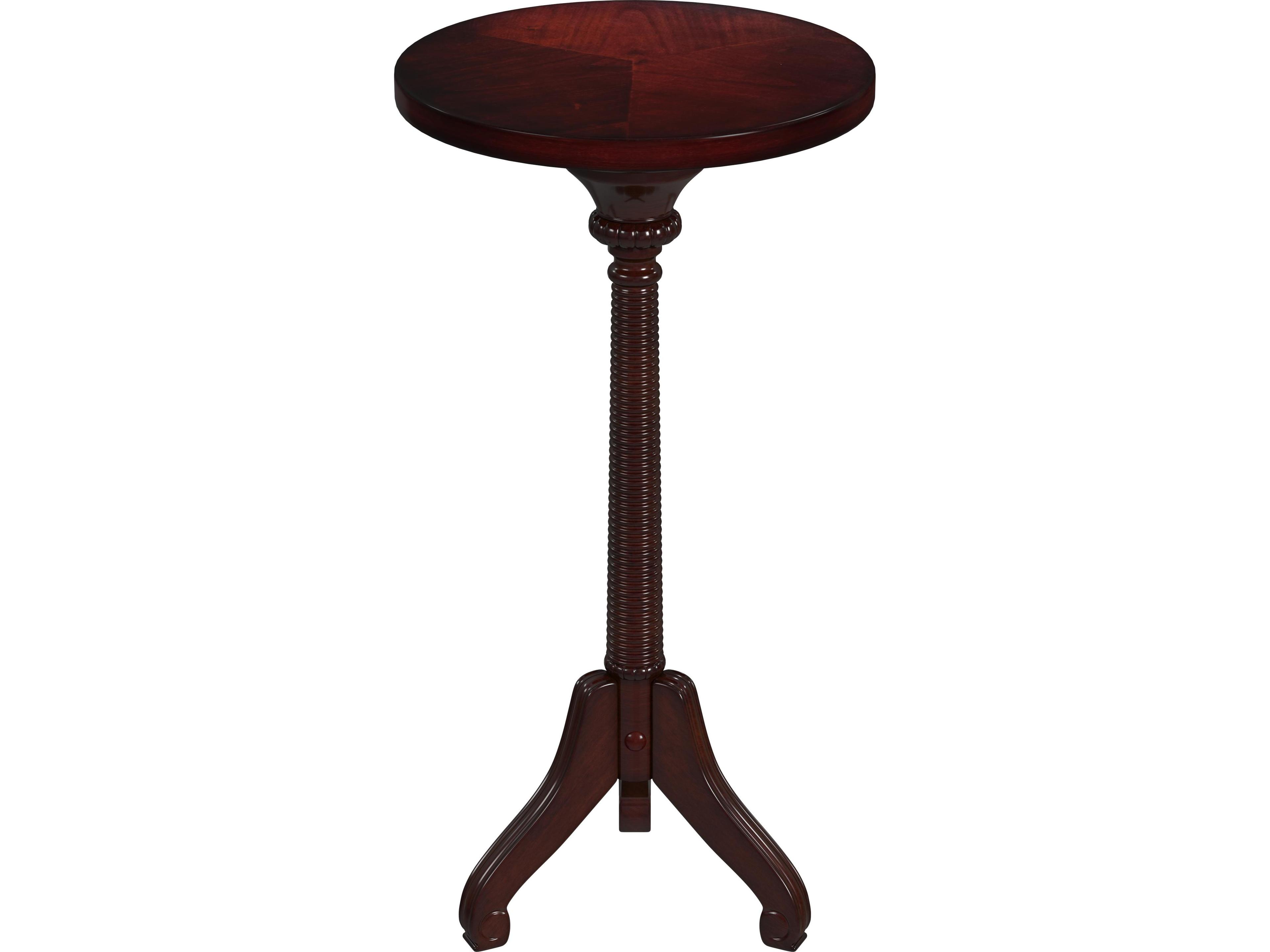 Butler Florence Round Wood Cherry End Table