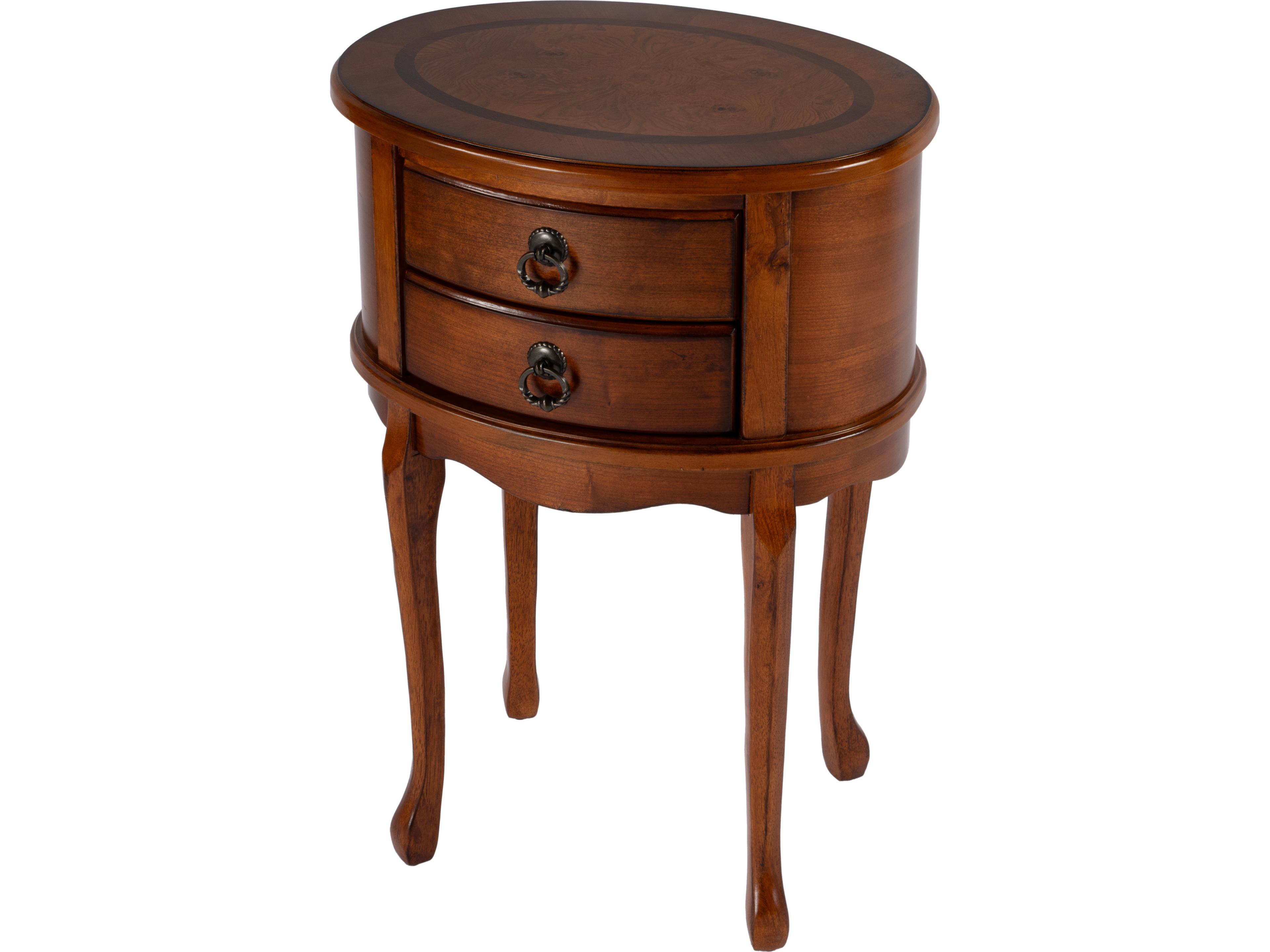 Whitley Oval Wood Olive Ash End Table