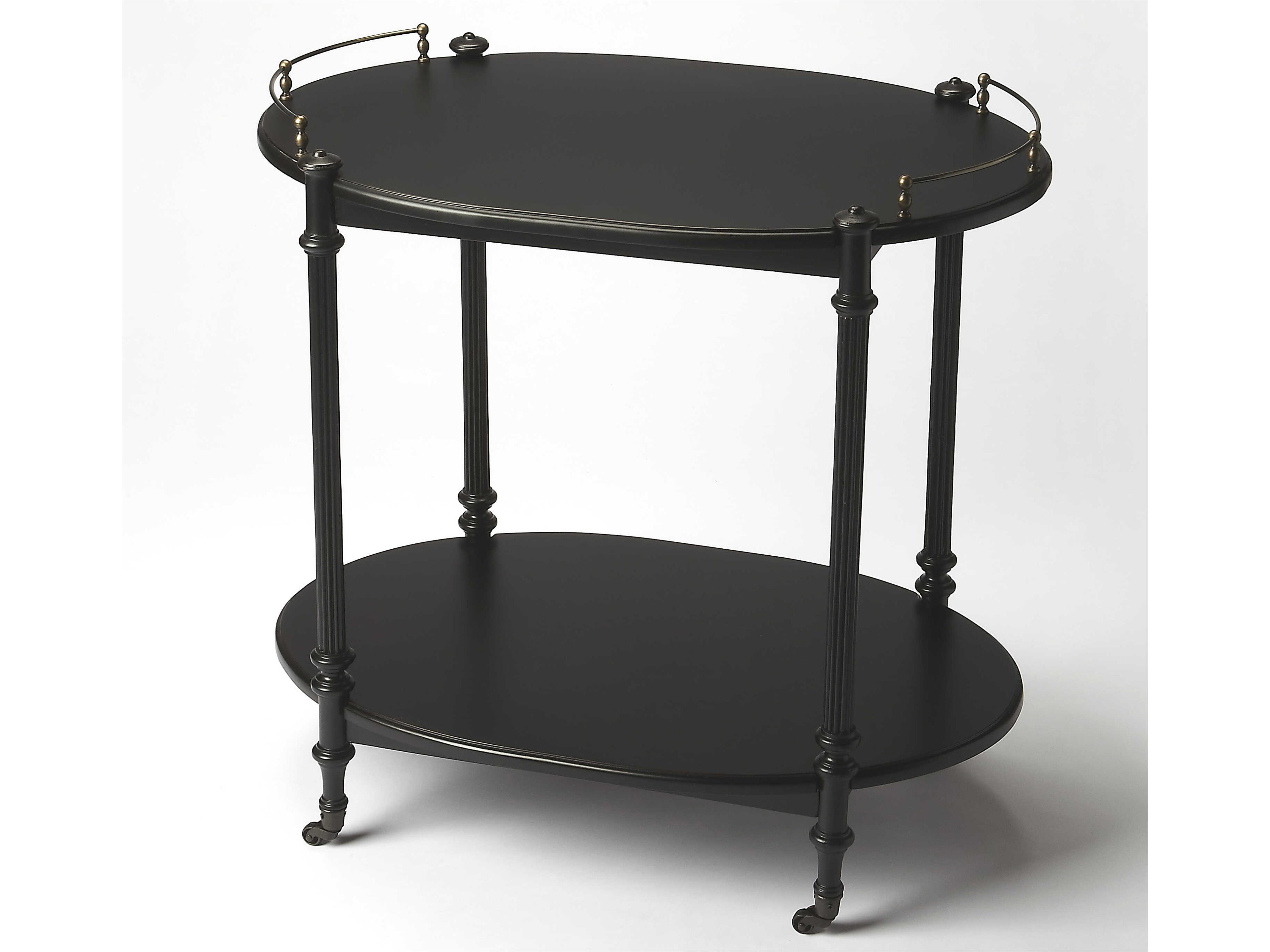Kathleen Wood Black Licorice Bar Cart