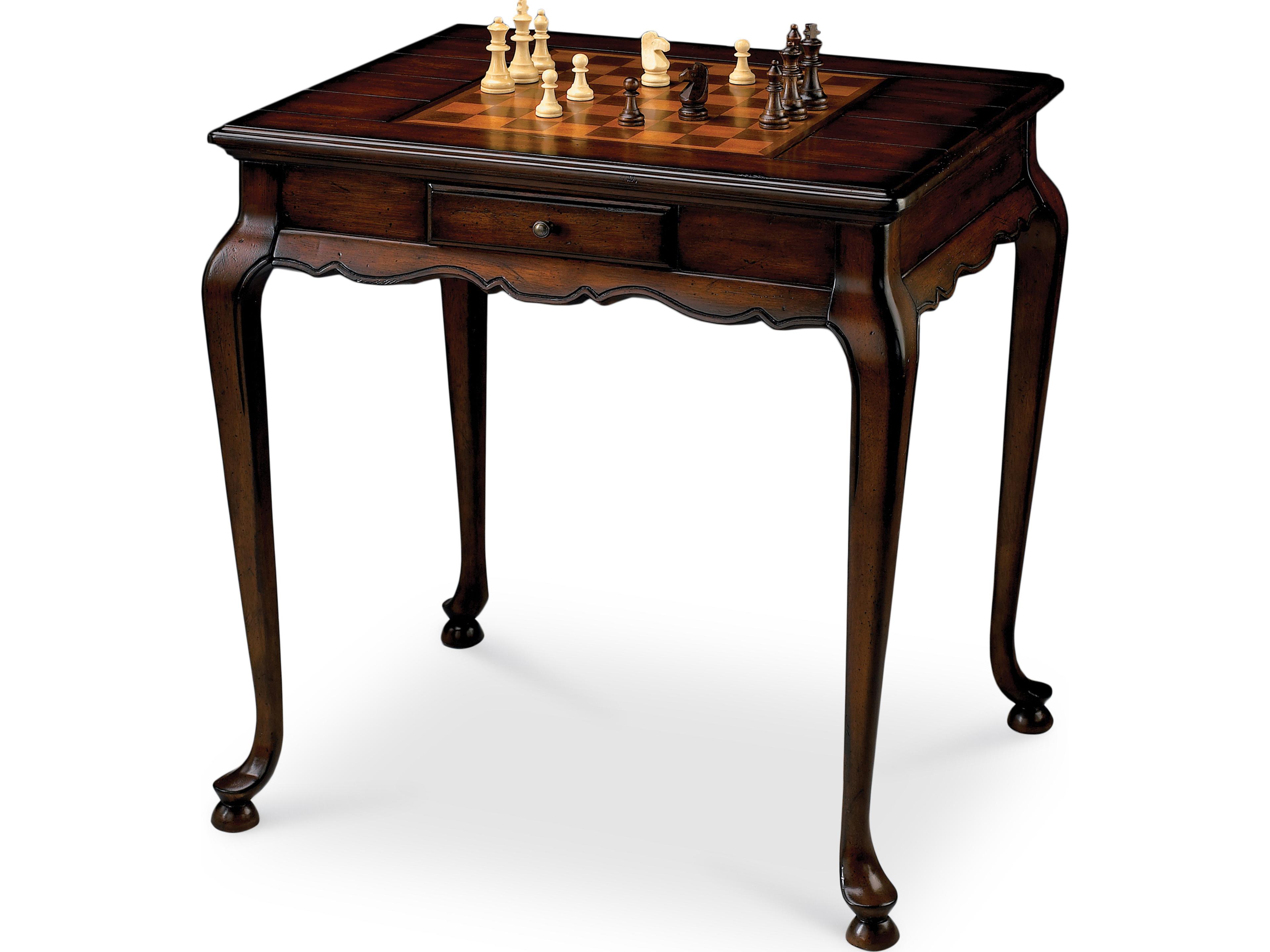 Bannockburn Brown Maple Wood Cherry Game Table