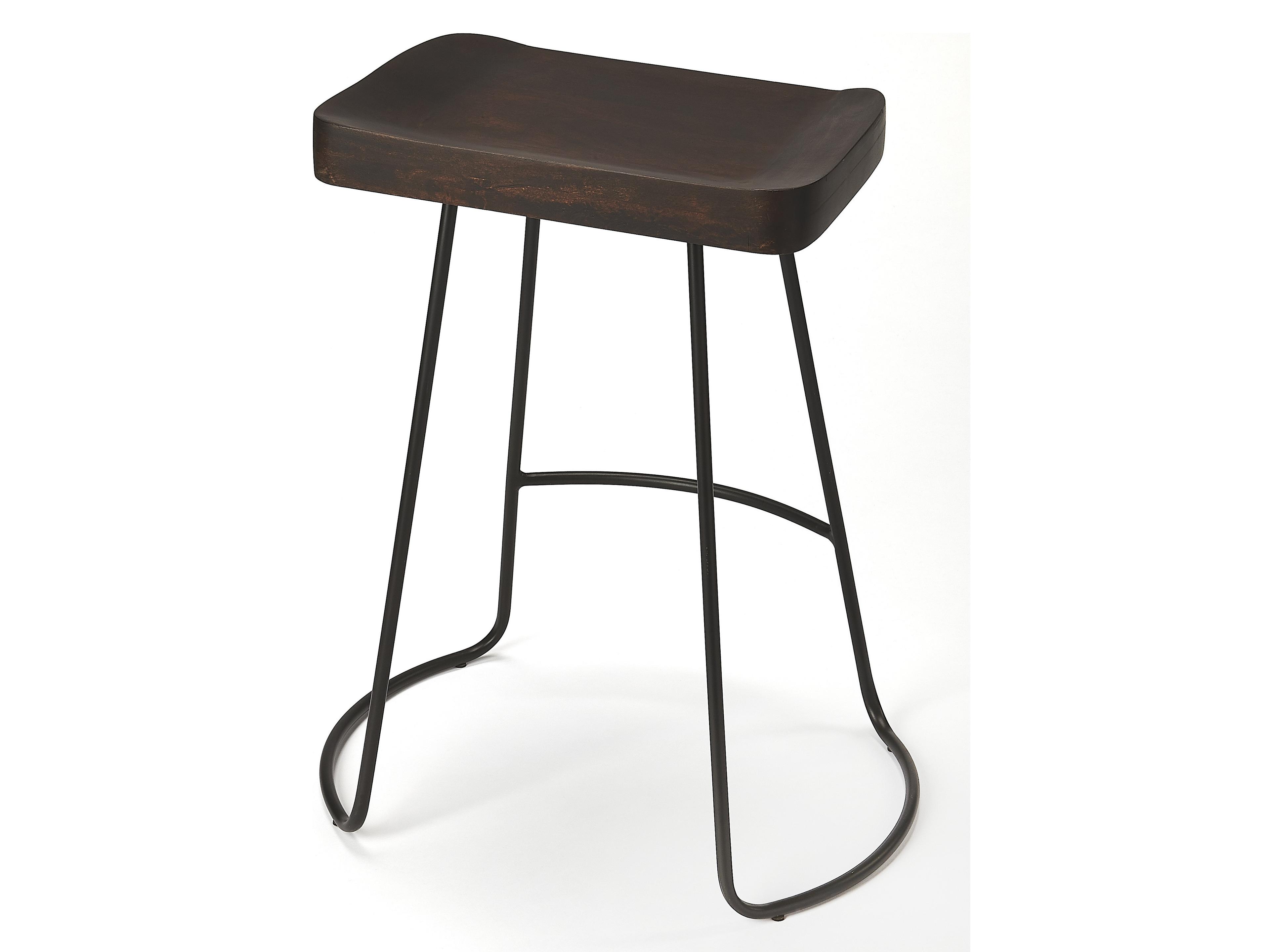Butler Alton Coffee Mango Wood Counter Stool