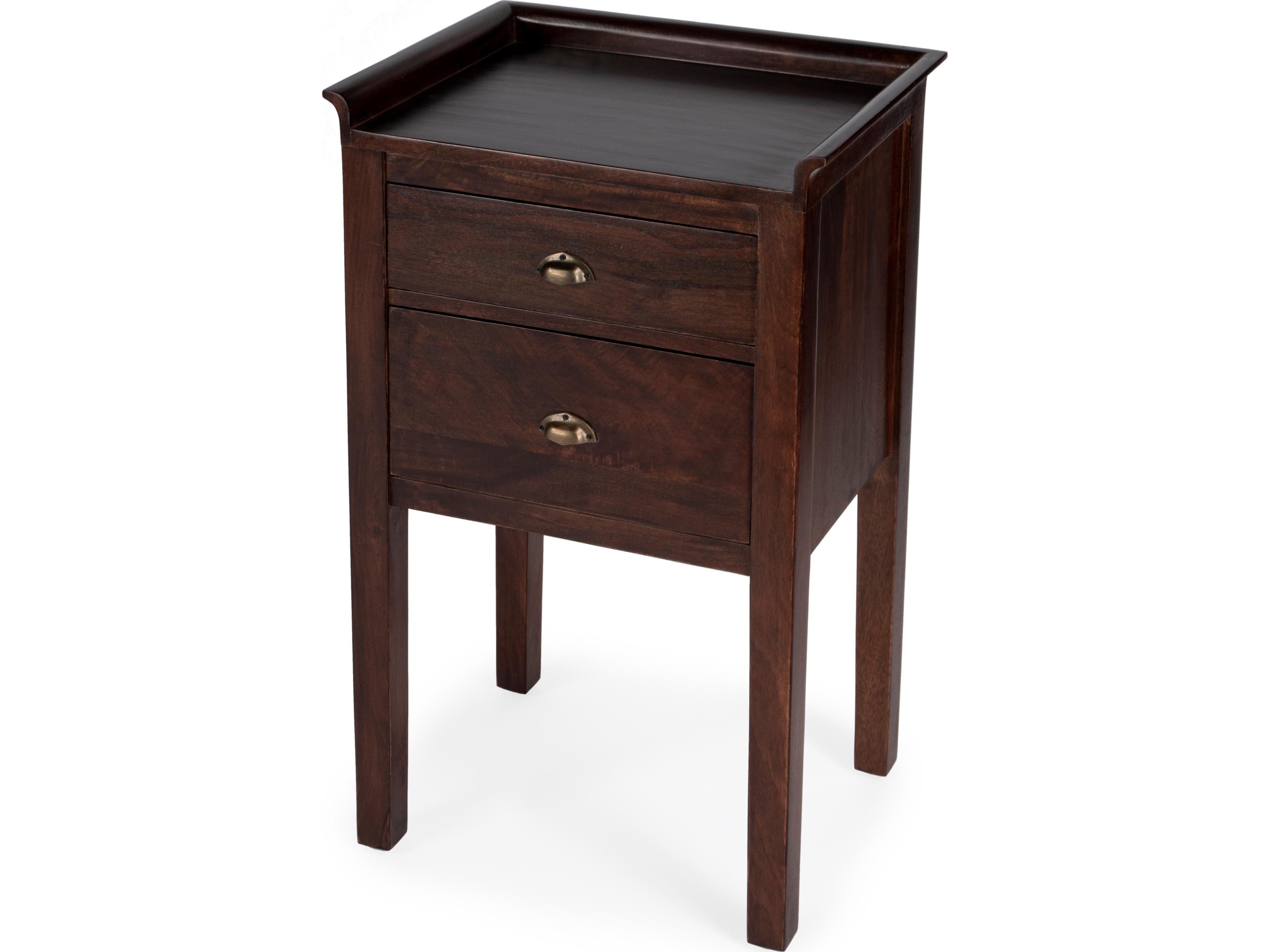 Butler Gabriel Rectangular Wood Brown End Table