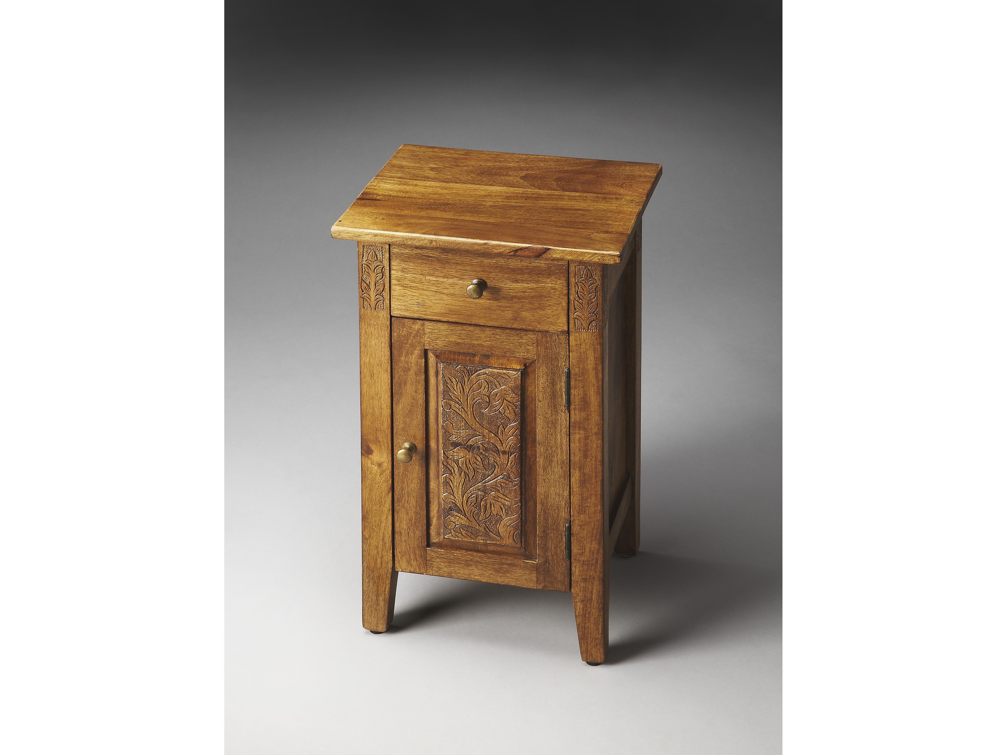 Butler Wester Rectangular Wood Artifacts End Table