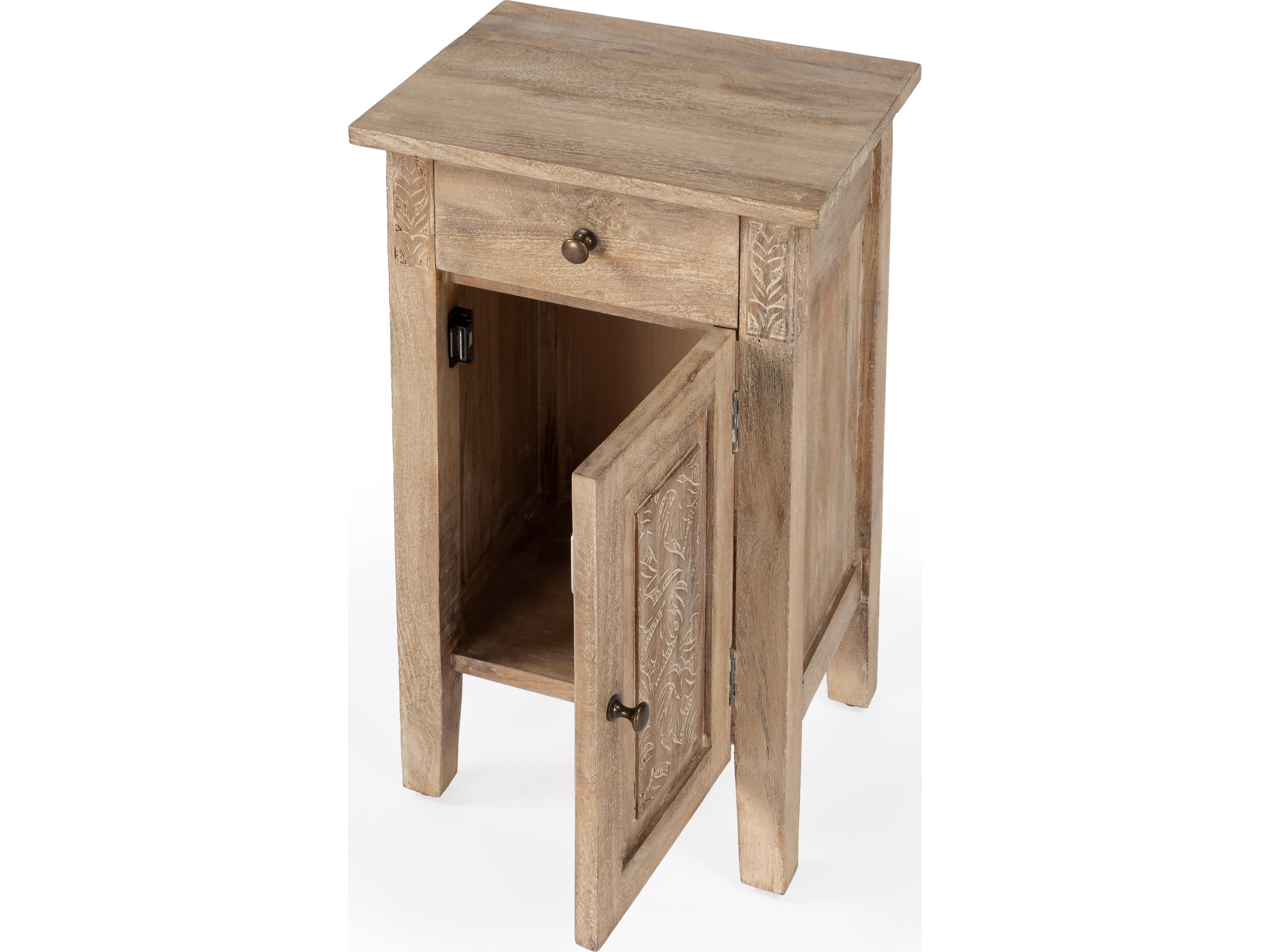 Butler Switra Rectangular Wood Natural Mango End Table