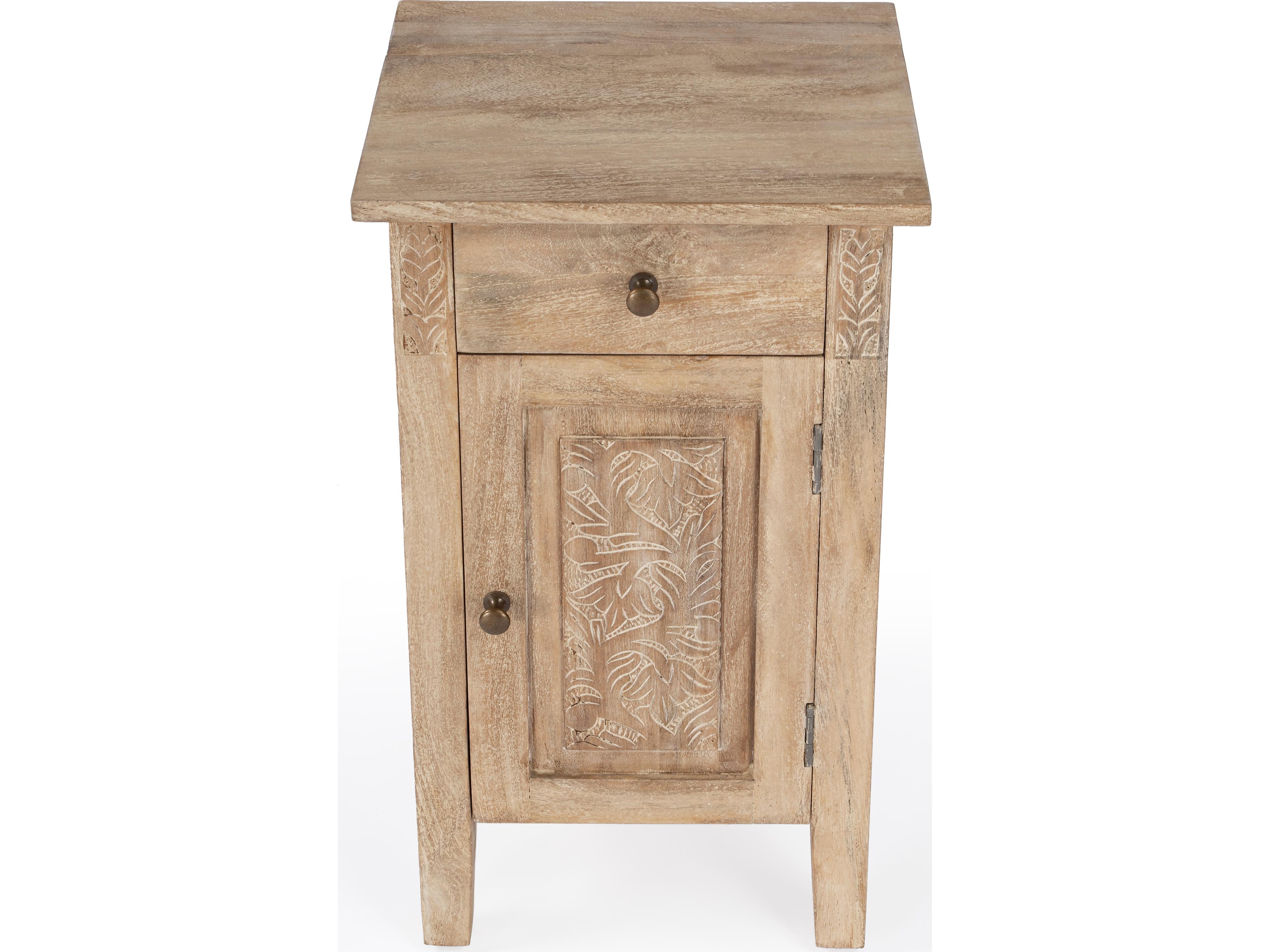 Butler Switra Rectangular Wood Natural Mango End Table
