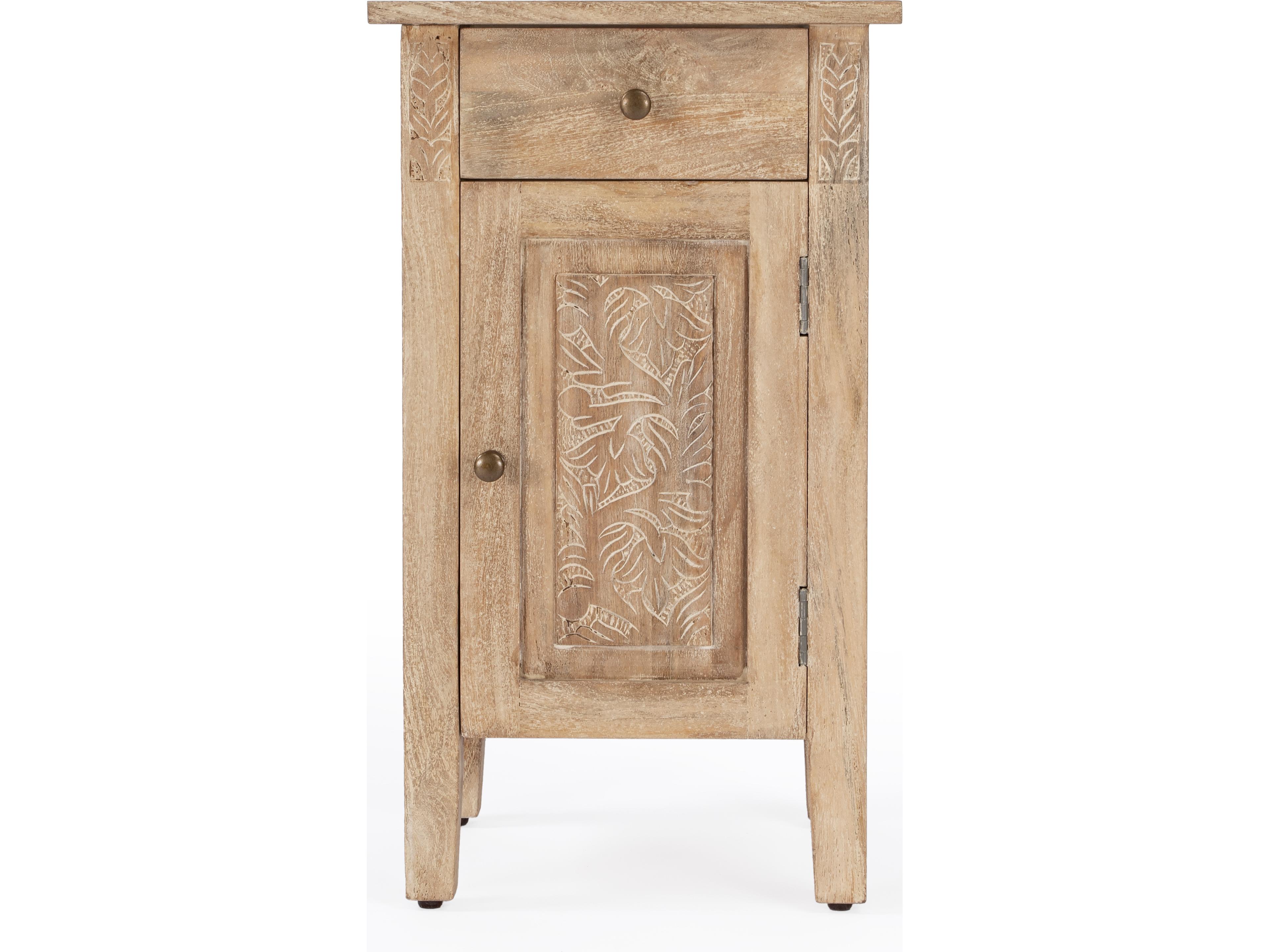 Butler Switra Rectangular Wood Natural Mango End Table