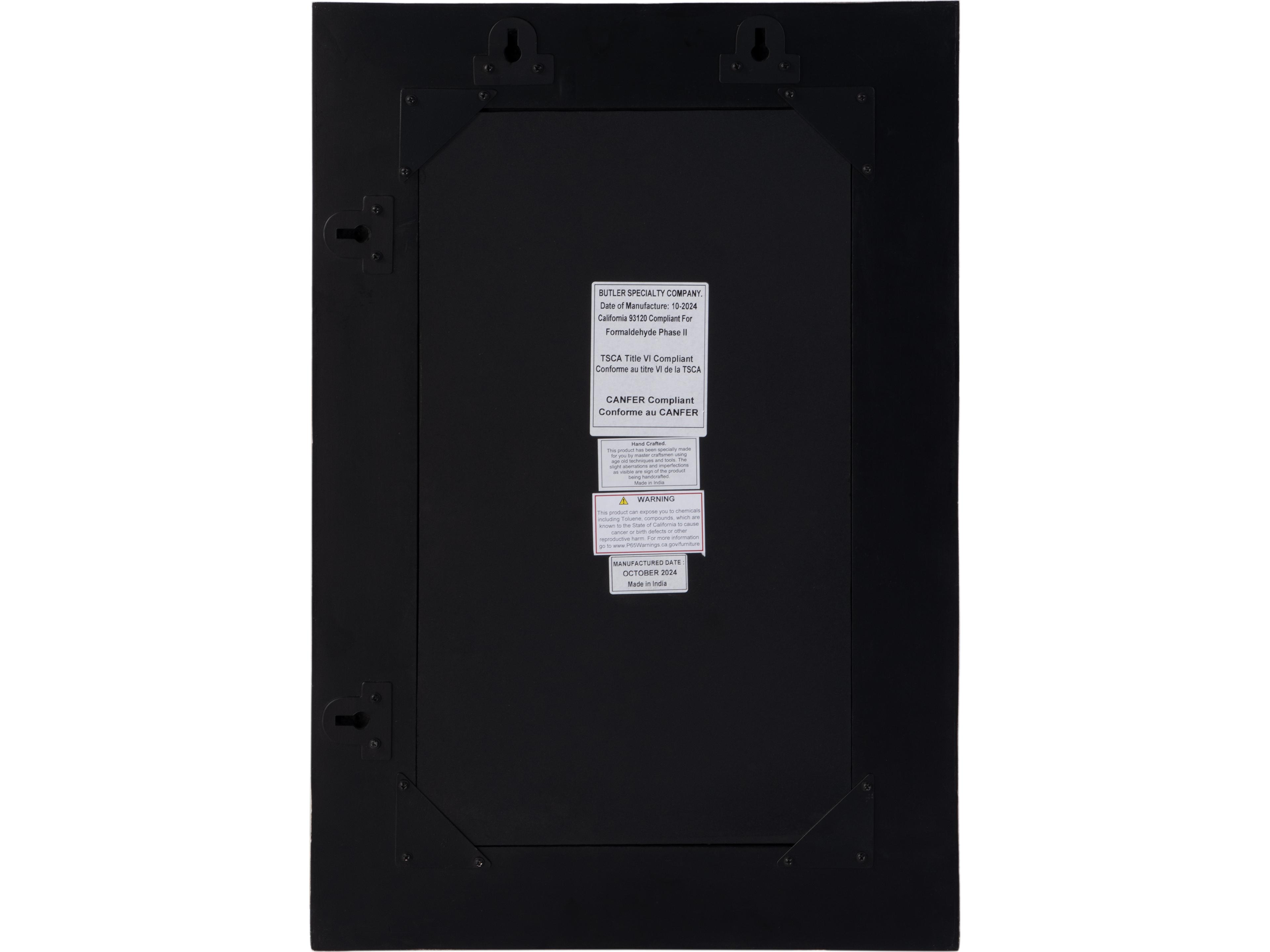 Butler Vivienne Green Bone Rectangular Wall Mirror