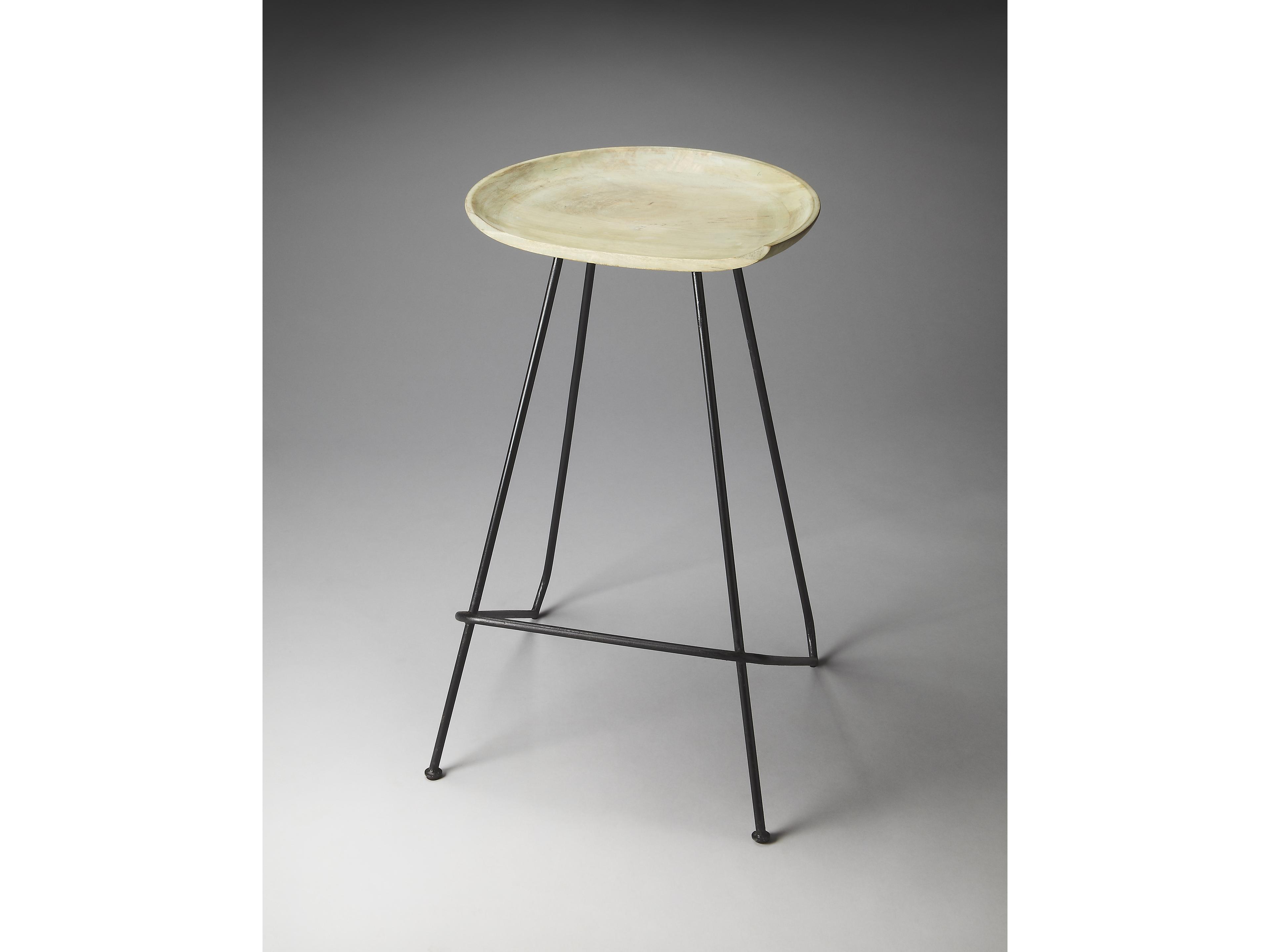 Butler Hamlin Metalworks Mango Wood Bar Stool