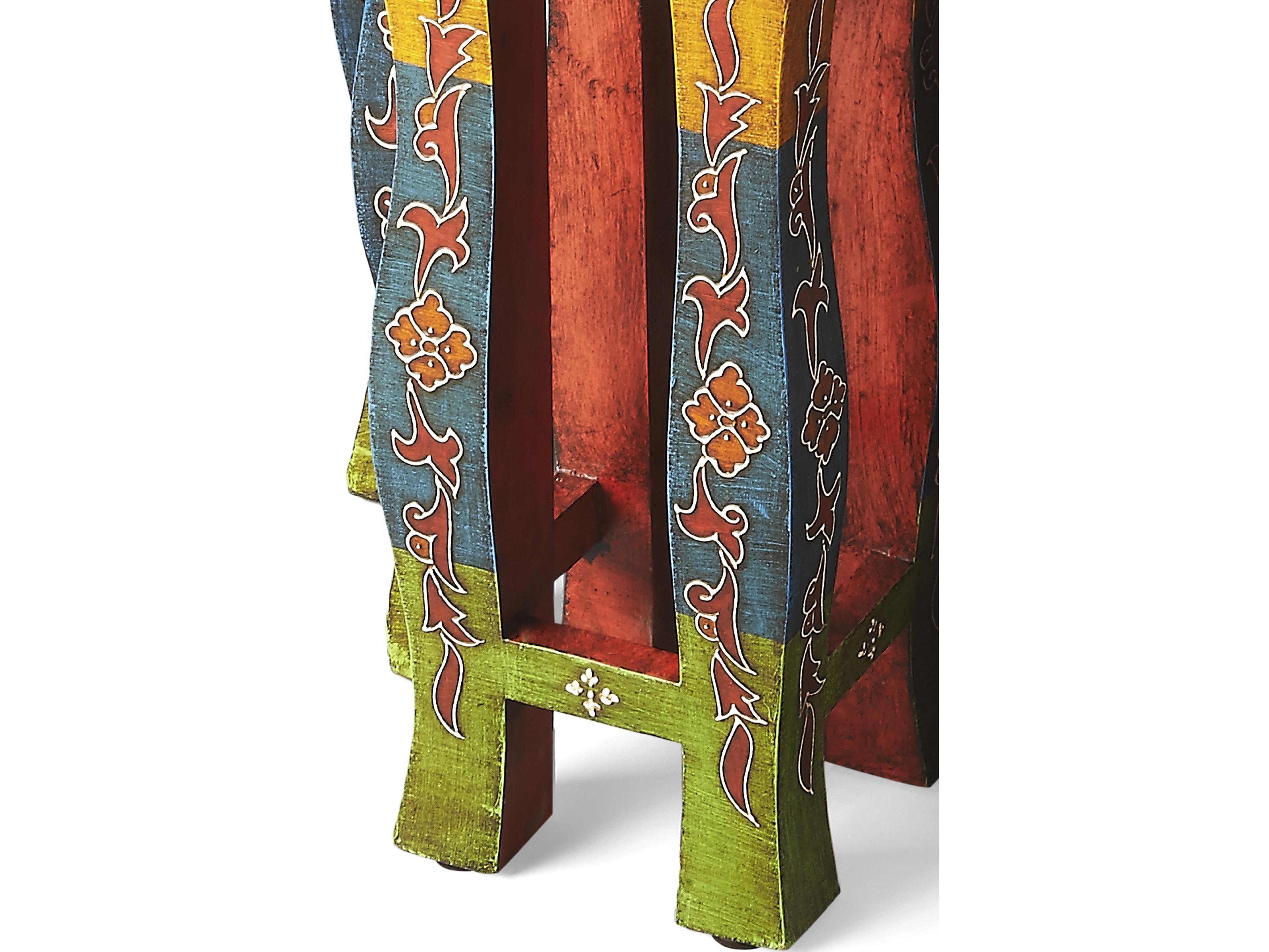 Butler Sasha Rectangular Wood Artifacts End Table