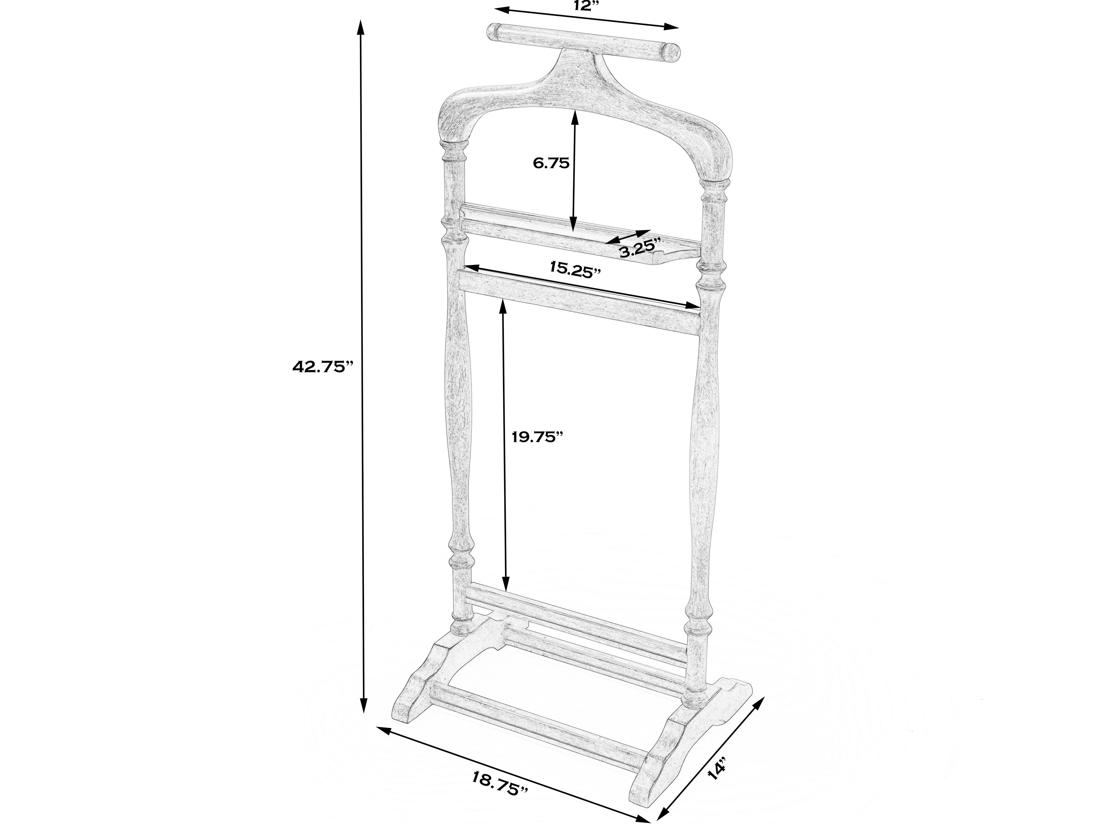 Butler Judson Black Licorice Valet Stand