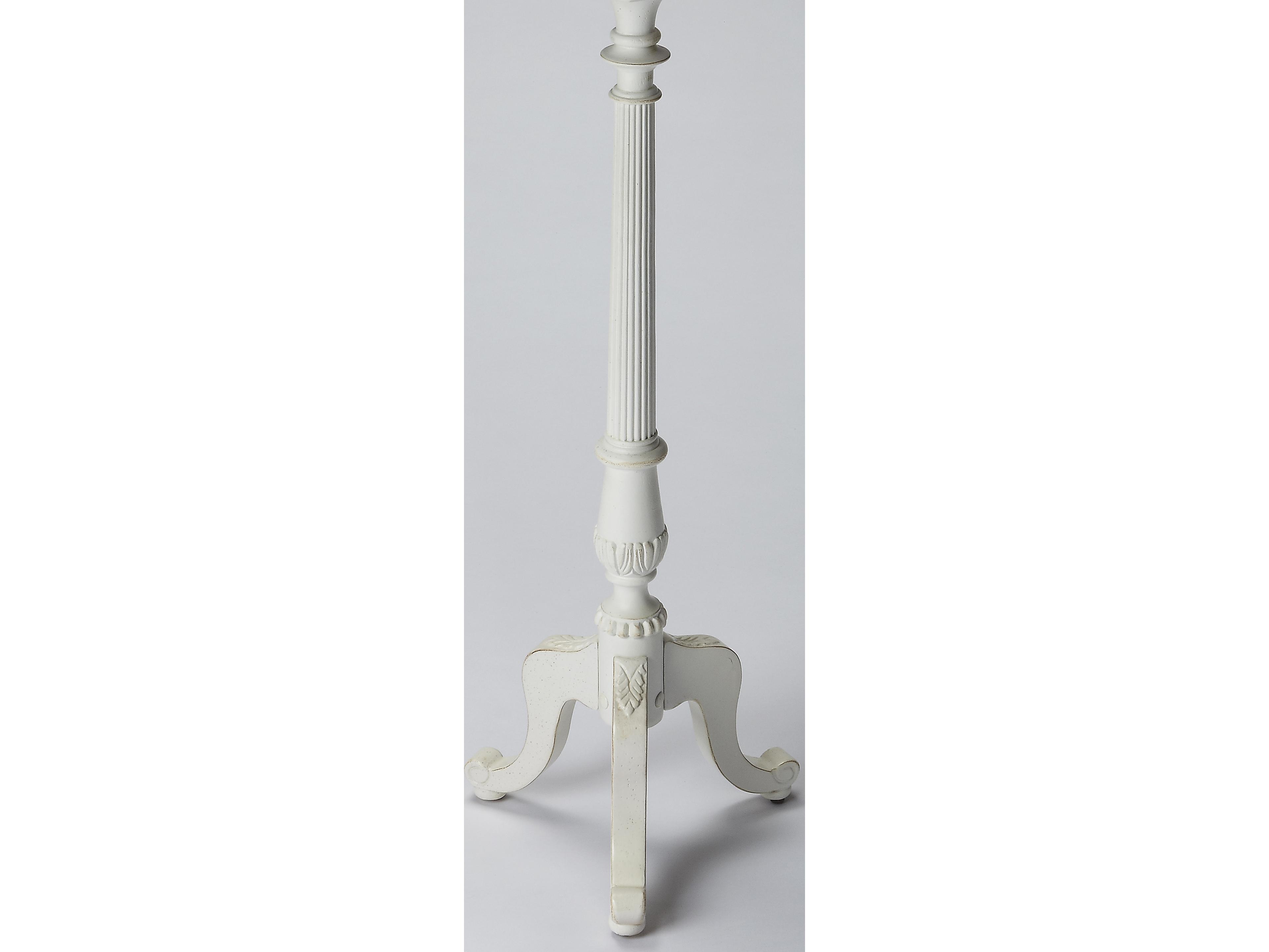 Butler Chatsworth Round Wood Cottage White End Table