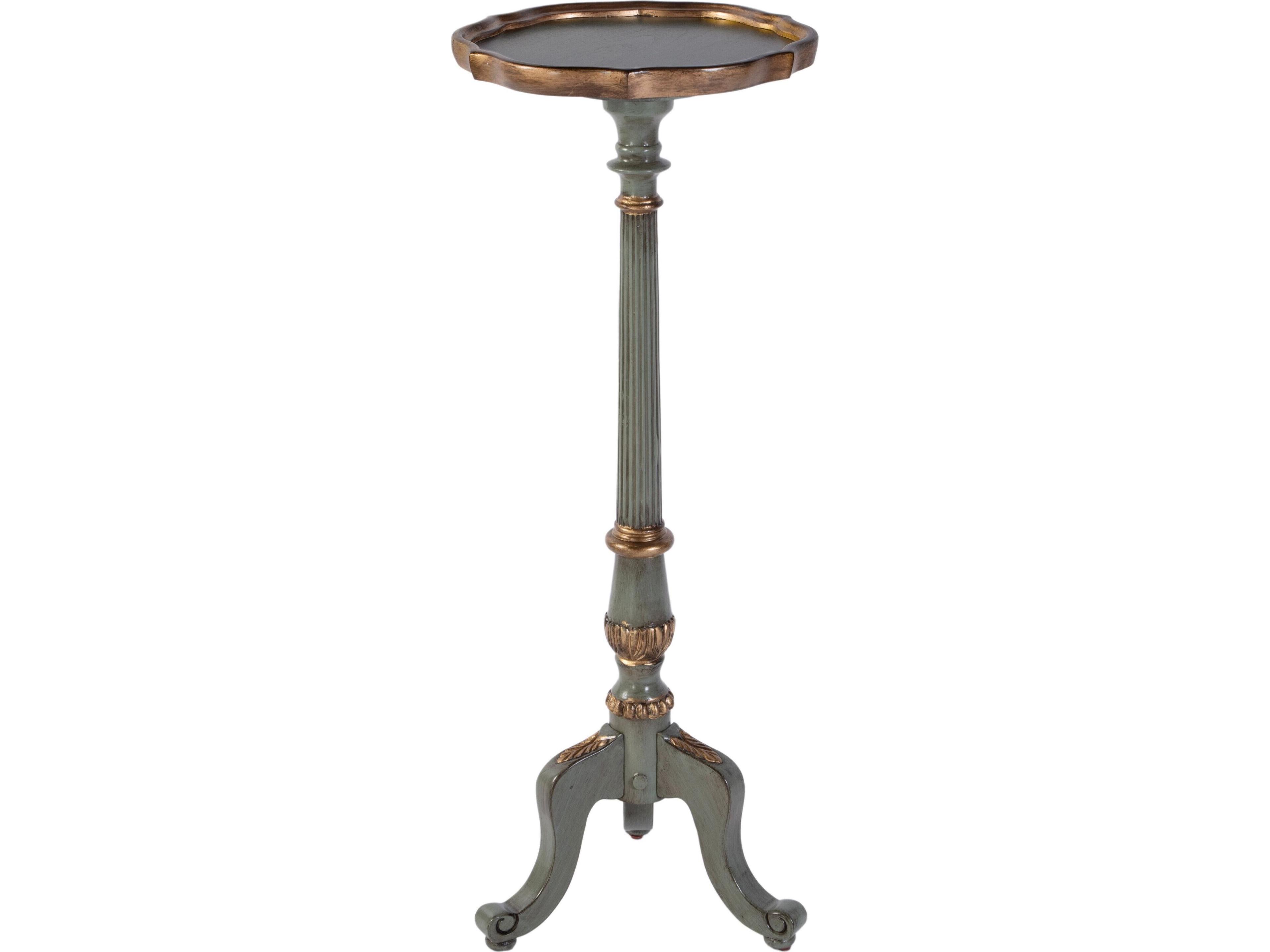 Chatsworth Round Wood Royal Pastel Green End Table