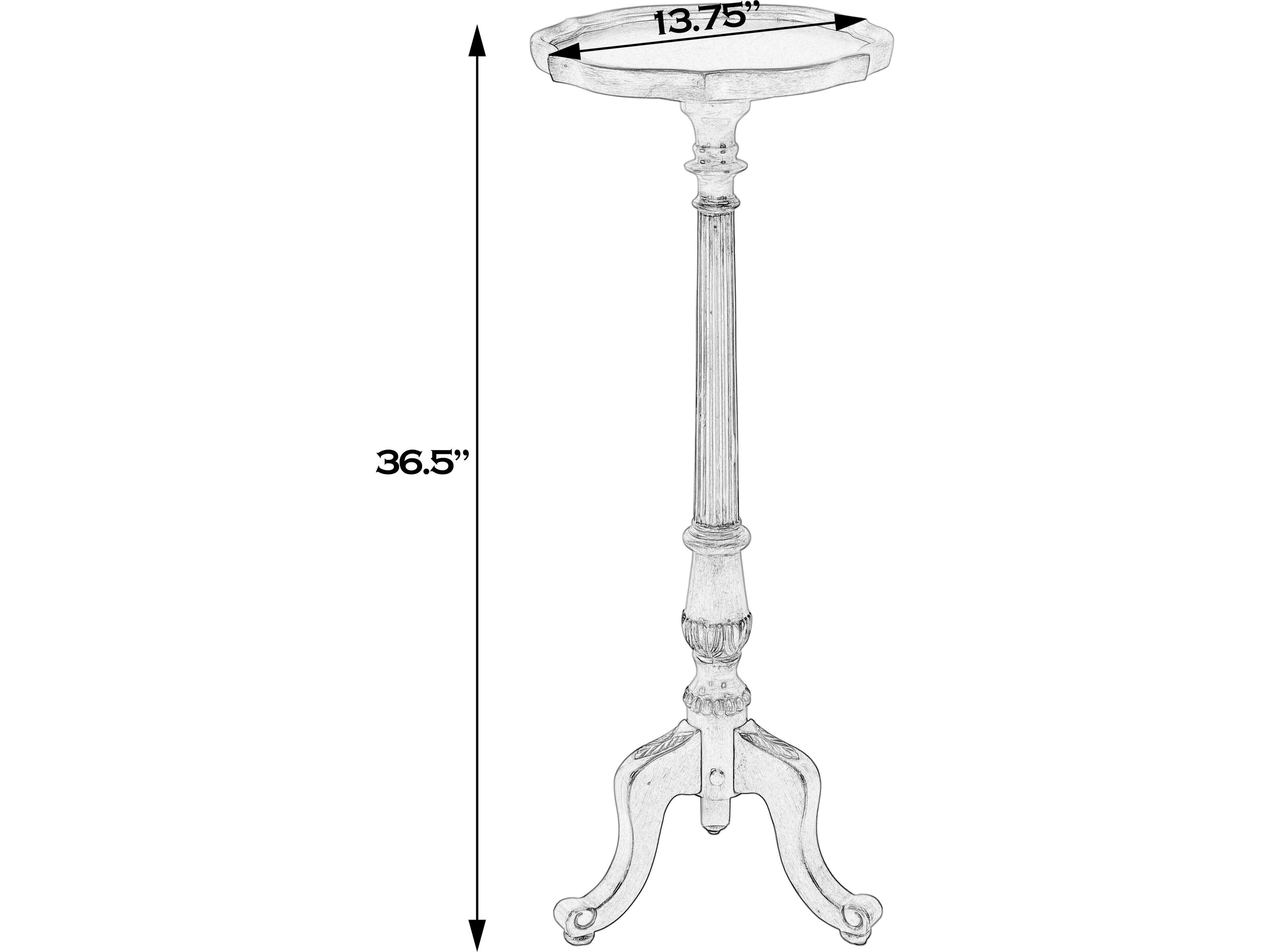 Butler Chatsworth Round Wood Royal Pastel Blue End Table