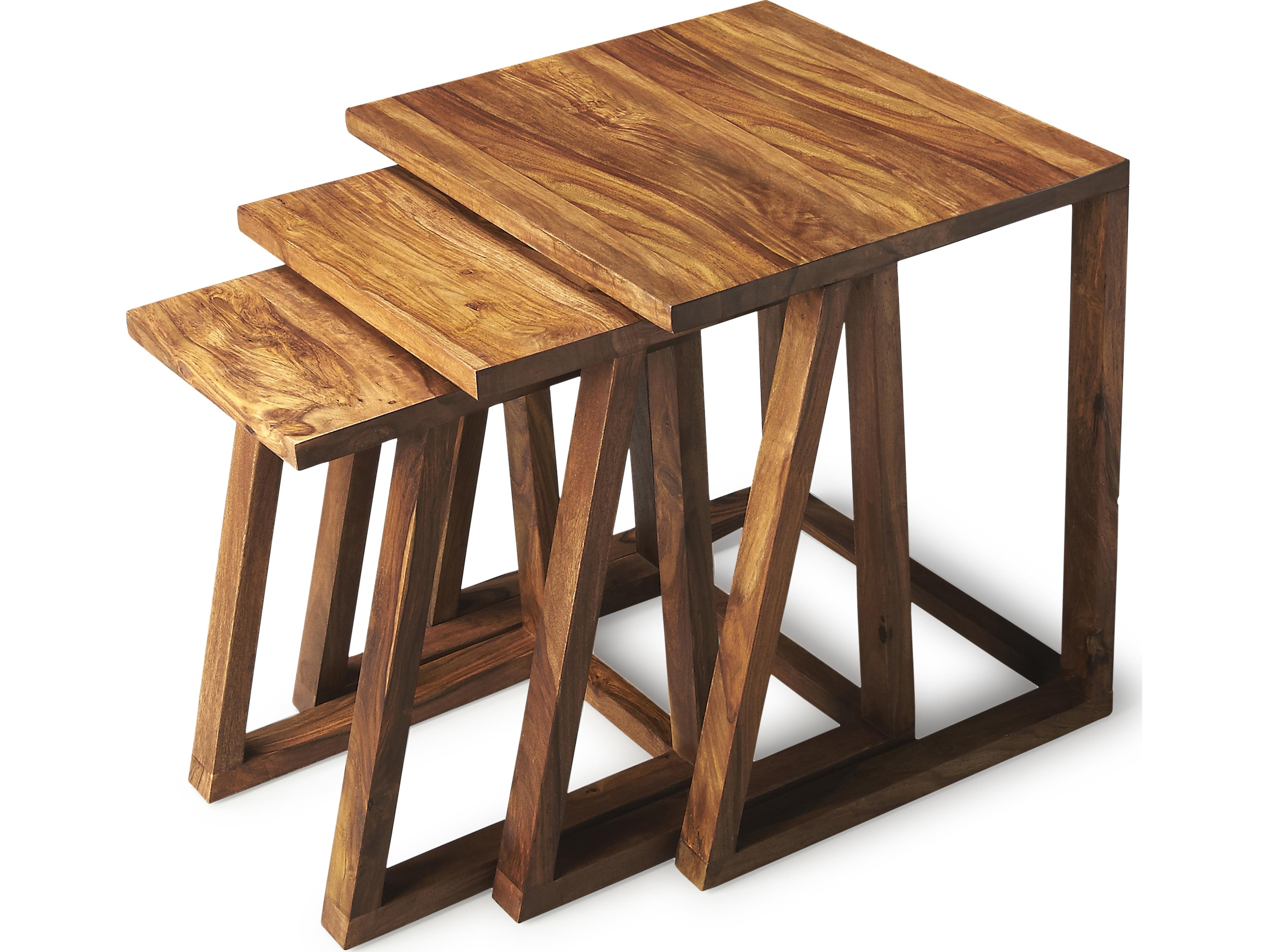 Mira Rectangular Wood Brown End Table