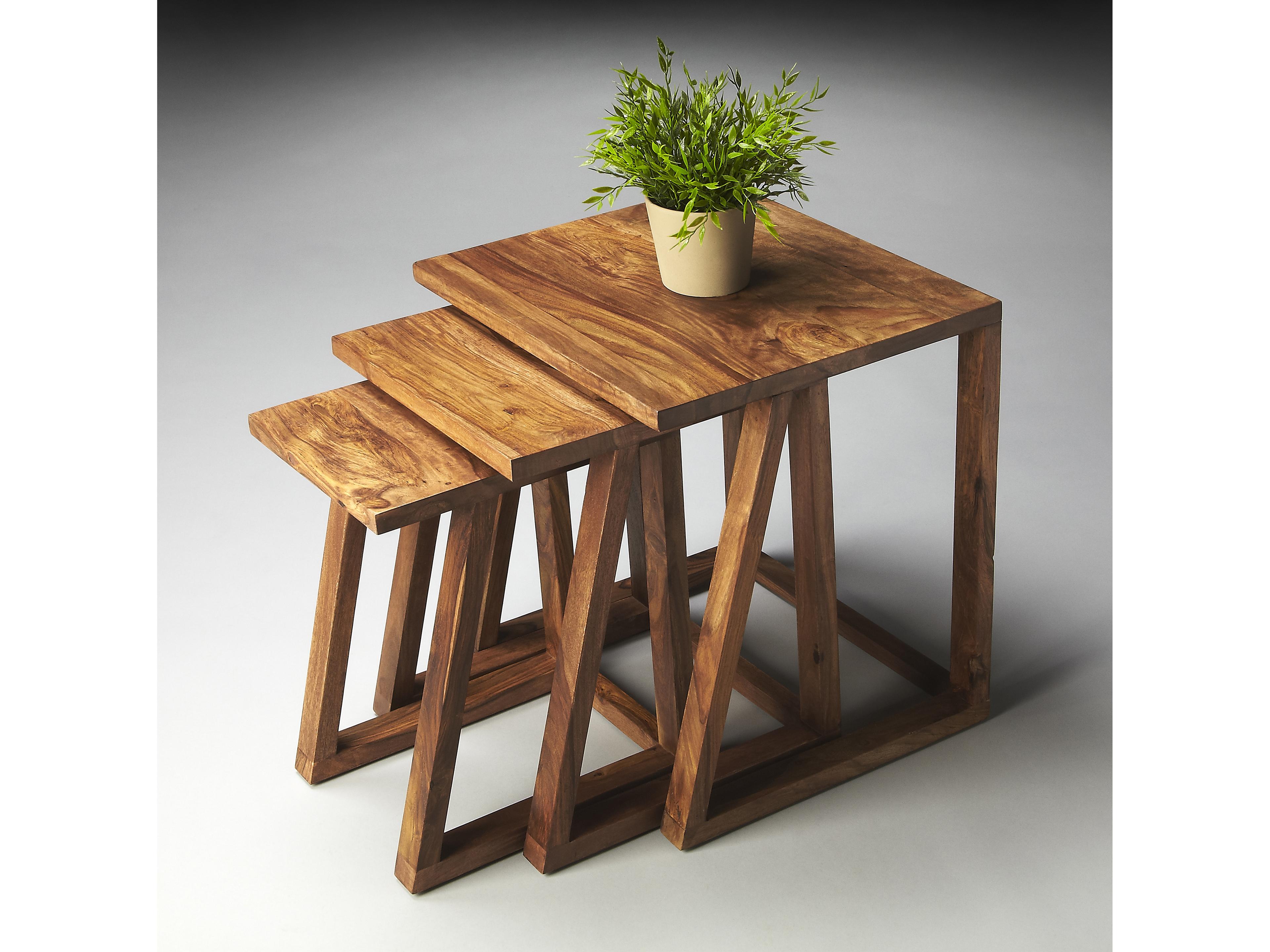 Butler Mira Rectangular Wood Brown End Table