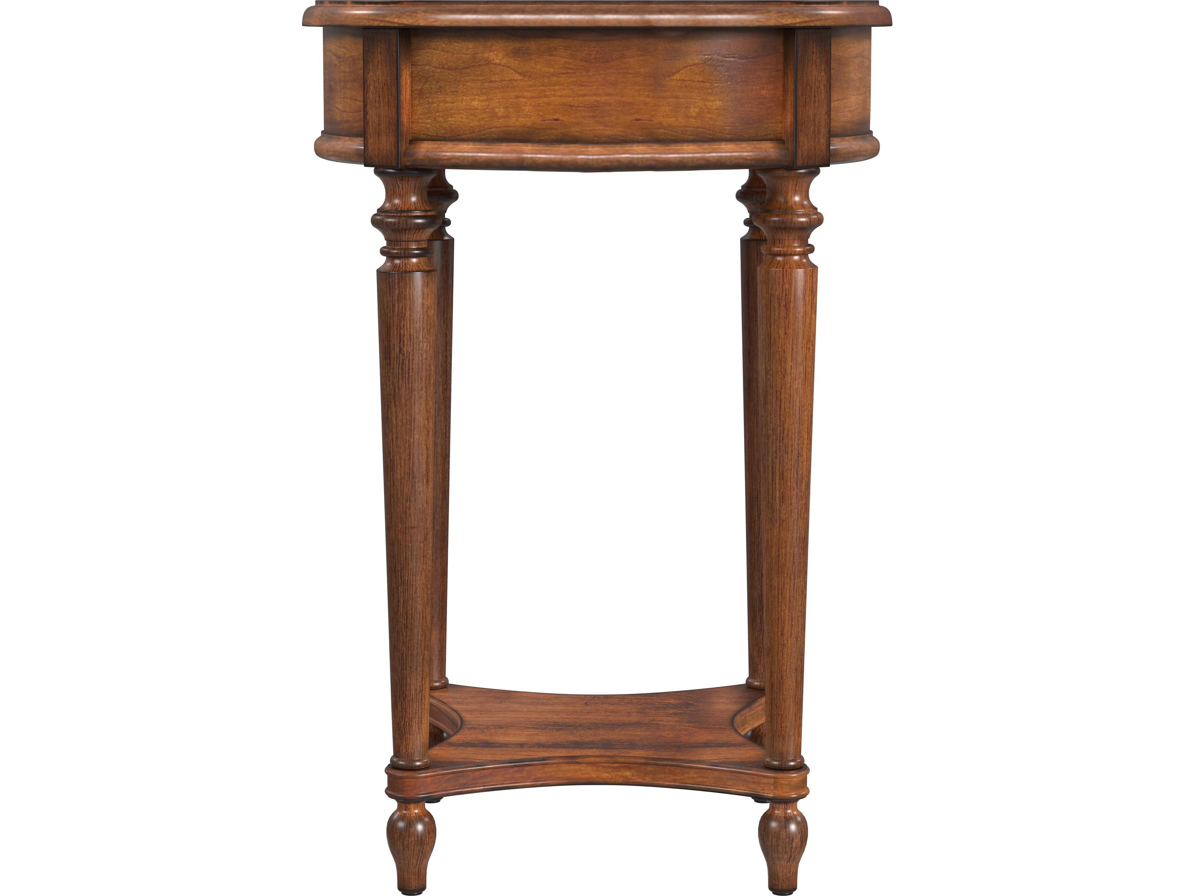Butler Jules Round Wood Antique Cherry End Table