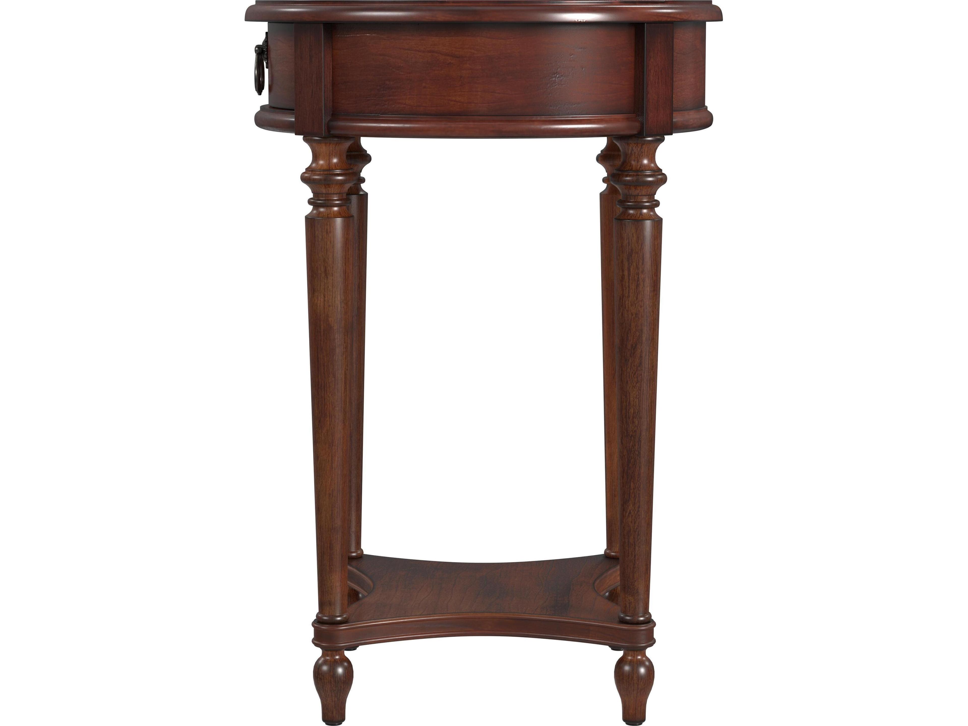 Butler Jules Round Wood Cherry End Table