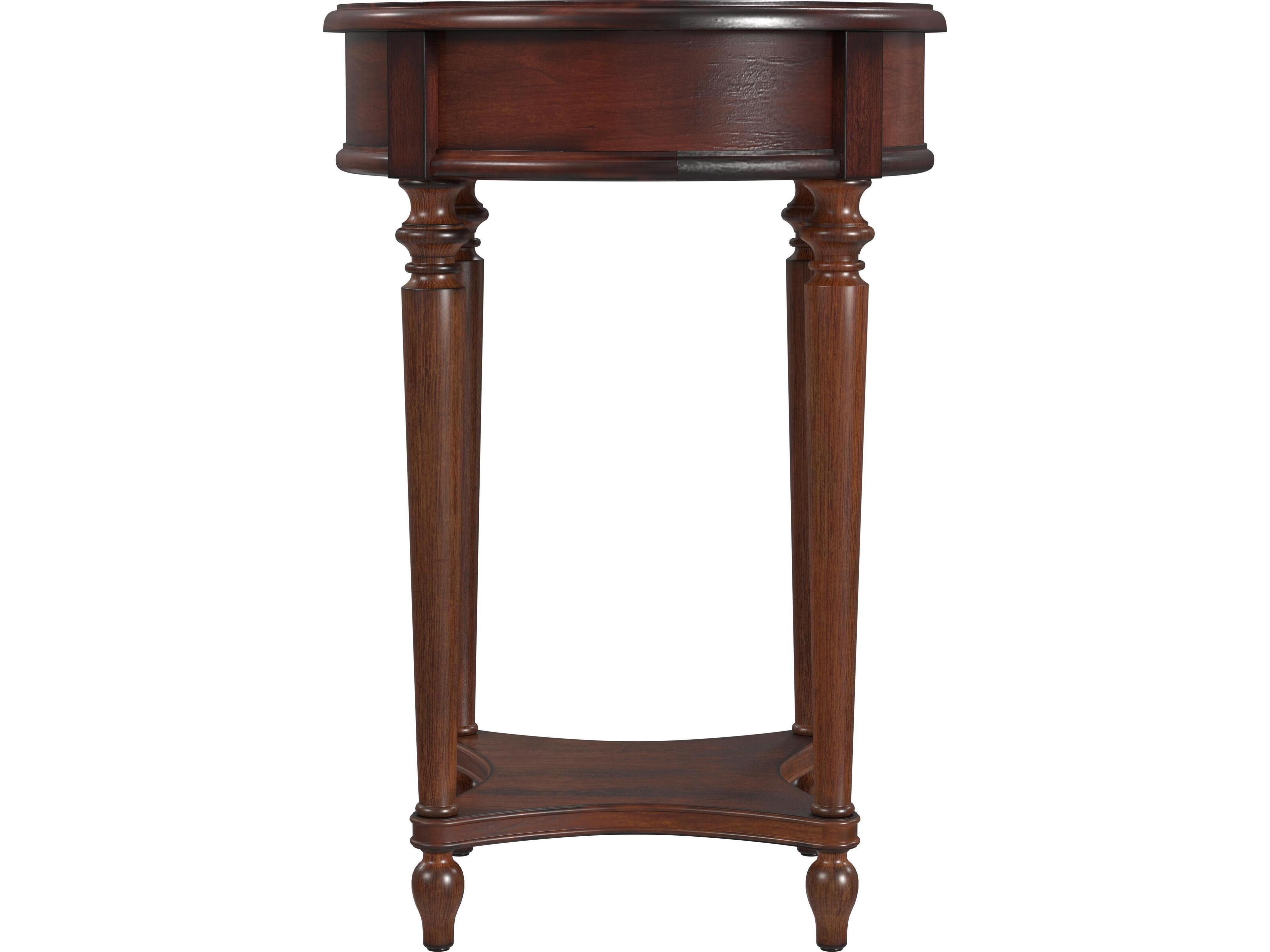Butler Jules Round Wood Cherry End Table